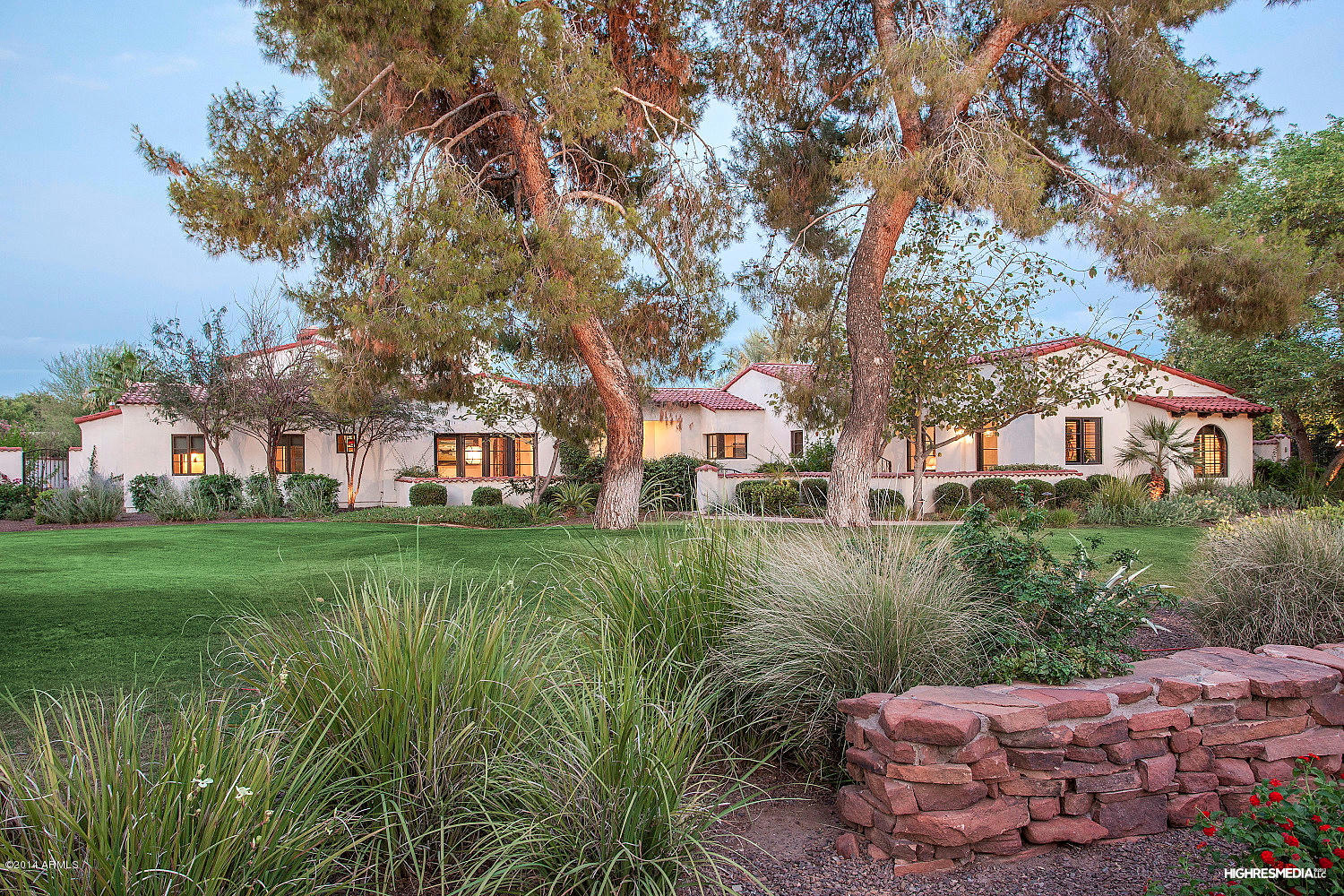 Stunning Santa Barbara home, on a 1+ acre lot in the highly coveted community of Paradise Valley Farms. Originally designed by Cathy Hayes, you will find charm and character throughout this entire property. A brand new addition in 2013 includes a large entertainment room with 18 ft. pocket doors, full bathroom, custom cabinetry, new outdoor kitchen, patio & fireplace. A very cozy casita and library in the loft adds to the flexibility of this home. Back yard perfection with pool, extensive grass areas, sport court and a kids play area. Minutes from the shops at Gainey Ranch and just a few more to Scottsdale Fashion Square. This home is the perfect combination of an incredible neighborhood and exquisite charm. Every detail has been carefully considered in this beautiful home.