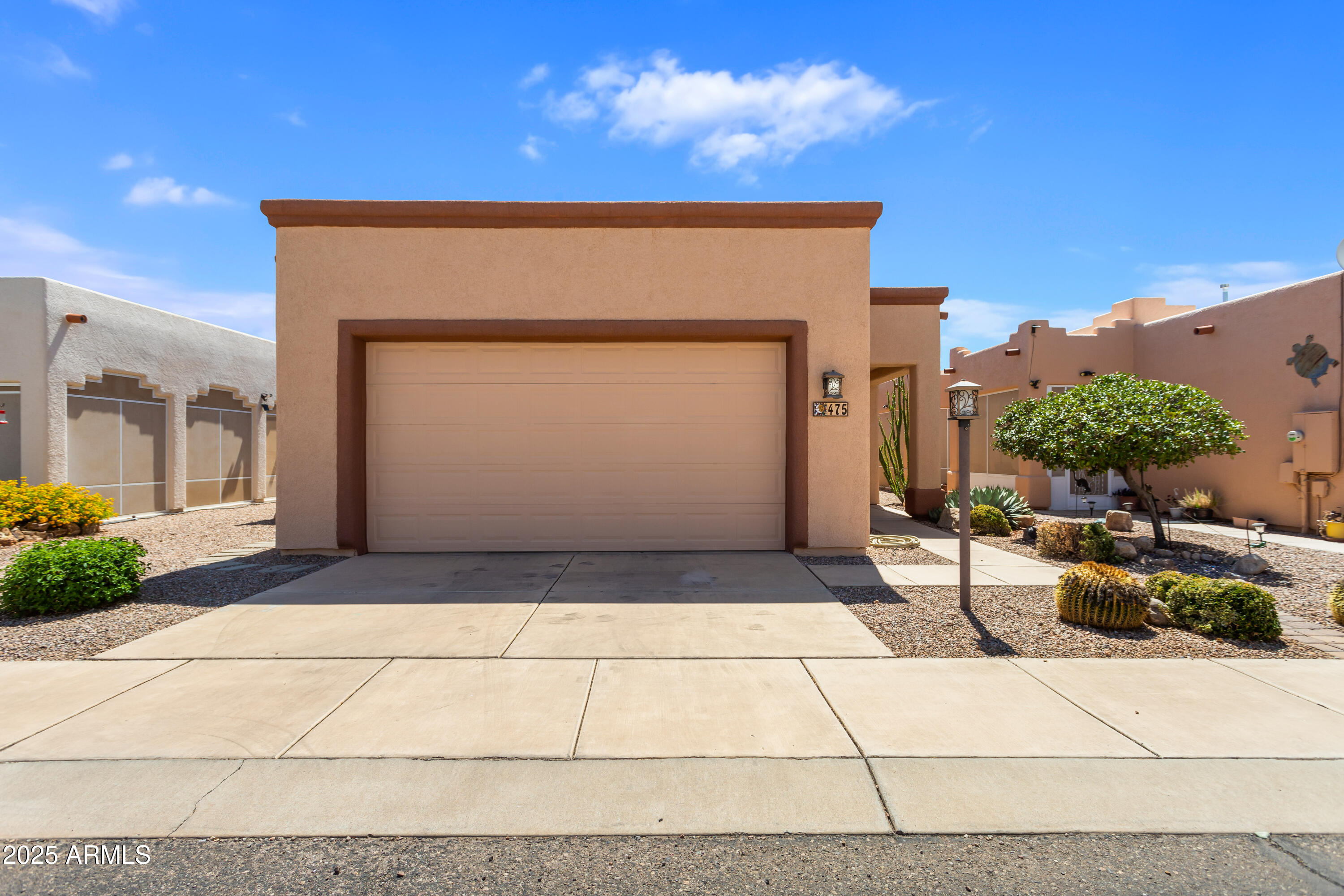 Welcome home. Imagine yourself living in the amazing subdivision of Vista View. In addition to your 2 bedrooms, den/office and 2 bathrooms this property has a side patio, front courtyard and back pergola accessed directly off the primary suite. Open concept living, dining and kitchen. In the subdivision feel the comfort of gate entrance and fun filled community center with weekly activities, gorgeous community pool and work out room.