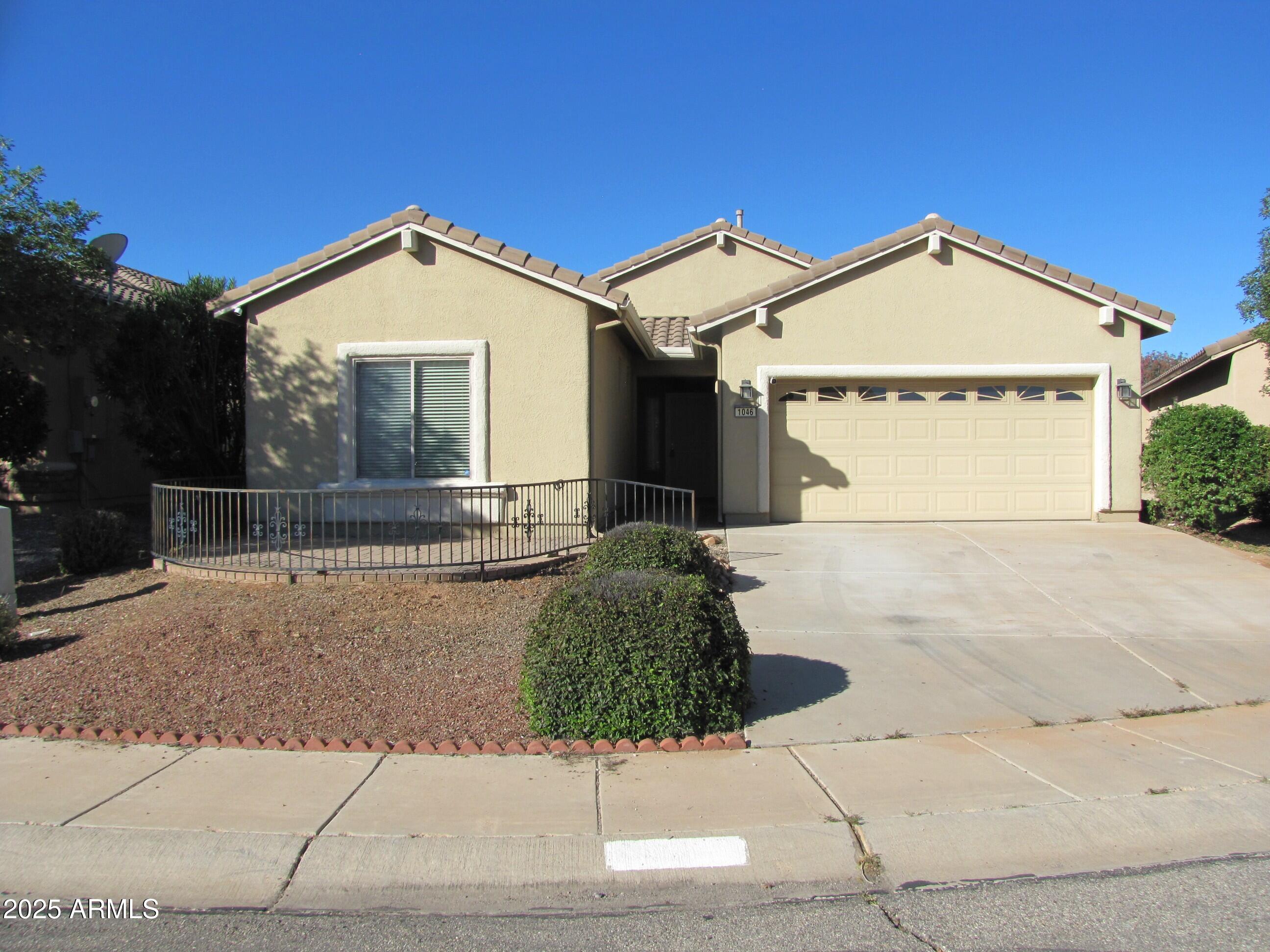 This well-maintained, 3BR+den/2BA/2CG, 1762 sq.ft. rental in Sierra Vista, AZ is minutes from Ft. Huachuca, shopping, PDS Elementary and Canyon Vista Medical Center. The open, split-floorplan includes a den, large living area, granite countertops, central A/C and a water softener. The yards are beautifully landscaped and easy to care for; the front yard has a small courtyard and the backyard includes a storage shed.