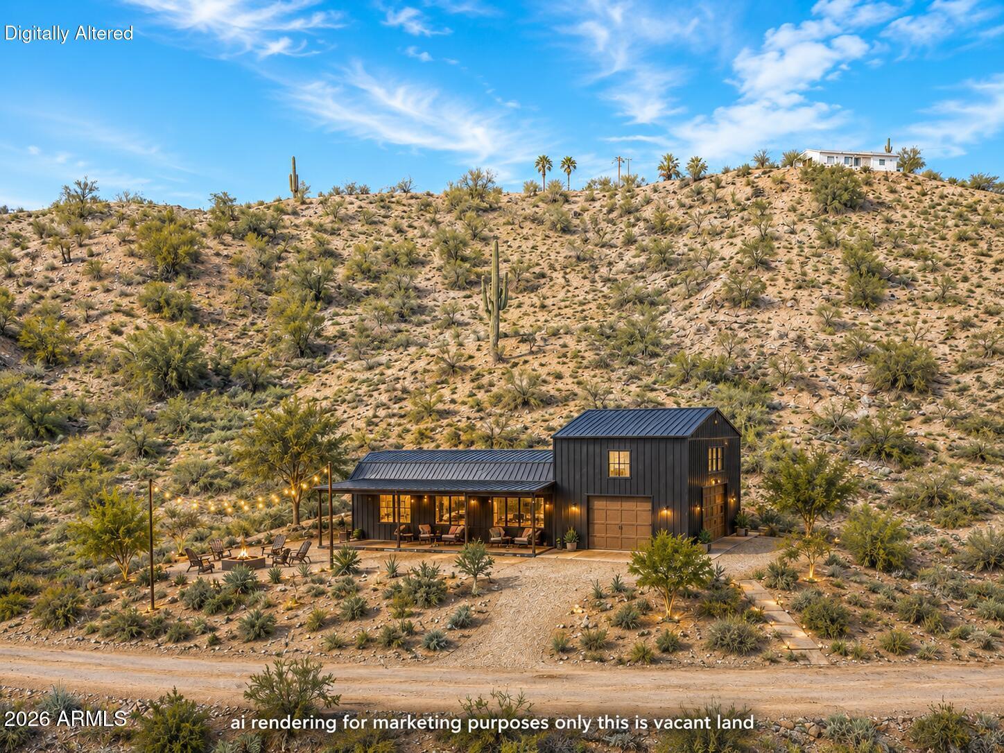 Seller financing available with easy terms! Just $10,000 down, no qualifying, low monthly payments, and flexible terms make this one of the best land opportunities in the area. 2.2 acres overlooking the scenic Hassayampa River with elevated ridge building sites, panoramic mountain views, and dramatic desert terrain ideal for a custom tiny home, manufactured home, container home, or small builder project. Quiet desert setting with dark skies, privacy, wildlife, and nearby off-road trails. Located approx. 15 minutes to Wickenburg and 30 minutes to Surprise. Additional adjacent lots also available for buyers, investors, or developers looking to secure multiple parcels. Cash or finance offers welcome. No HOA and no deed restrictions!