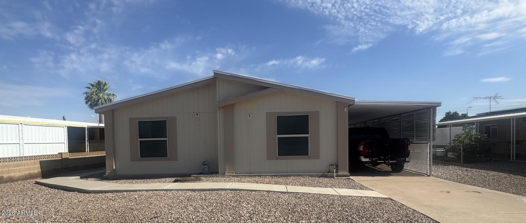 COMING SOON! Welcome home to this beautifully maintained East Valley gem. Offering a rare opportunity to own a newer, modern home nestled within an established Mesa neighborhood of predominantly 30+ year older homes.
The spacious 1,551 sq. ft. split floor plan features 3 generous beds, 2 full baths, and soaring vaulted ceilings. Enjoy true peace of mind with major updates already completed, including a newer roof and a newer AC unit designed for maximum energy efficiency through the hot Arizona summers. Home is equipped with RV gate and hook ups! Perfectly situated with quick access to local dining, shopping, and major freeways, this home is in fantastic shape and ready for its next chapter. Professional photos coming soo
