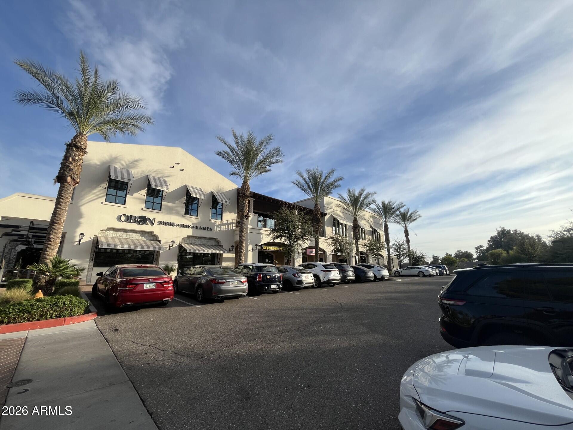 With frontage on Hayden Road, these upscale second-floor professional suites in North Scottsdale's premier business district is a rare find. This prestigious location offers excellent visibility in an affluent area, with numerous dining options and retail amenities within walking distance. Enjoy the perks of multiple private offices, professional lobby, and spacious break room.