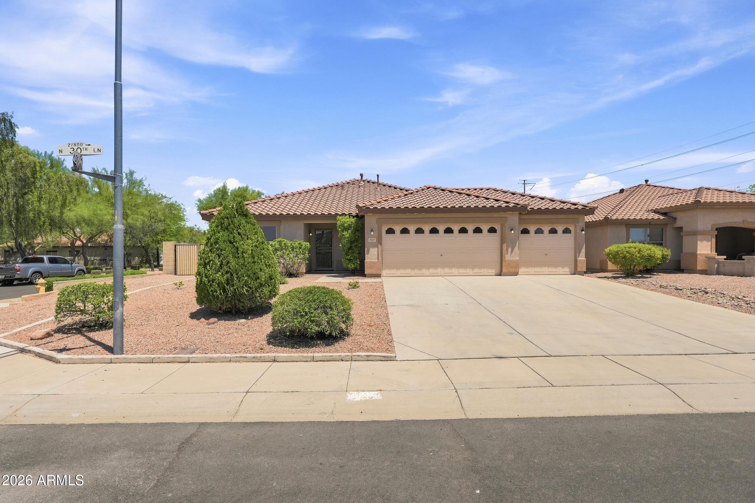 Beautifully remodeled 4-bedroom, 2-bath home offering nearly 2,000 sq ft on a desirable corner lot. This move-in-ready home features an open floor plan with luxury vinyl plank flooring, recessed lighting, quartz countertops, floor-to-ceiling cabinetry, a marble backsplash, brand-new appliances, and a stunning 9-foot island. The spacious primary suite includes dual vanities, a walk-in shower, and a walk-in closet. Outside, enjoy a 3-car garage, RV gate, pergola, and hopseed privacy hedge in the backyard. Modern finishes, thoughtful upgrades, and exceptional curb appeal make this home a must-see!