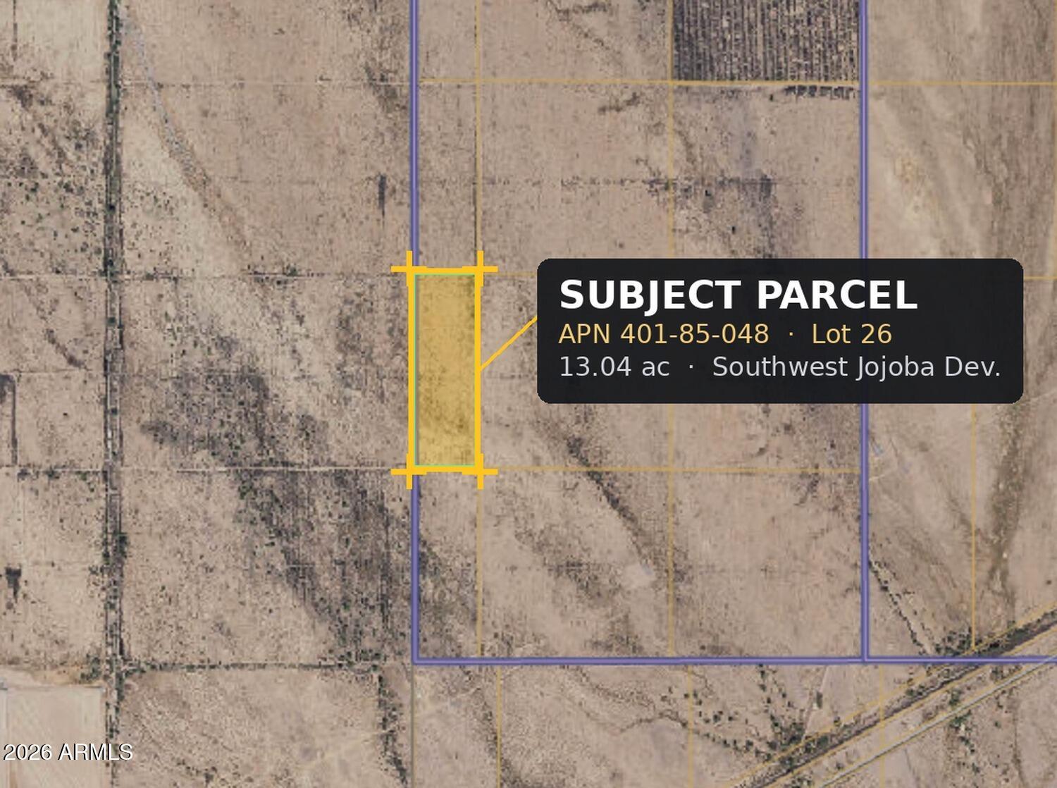 SOUTHWEST JOJOBA DEVELOPMENT 1 (SURVEY) - Land