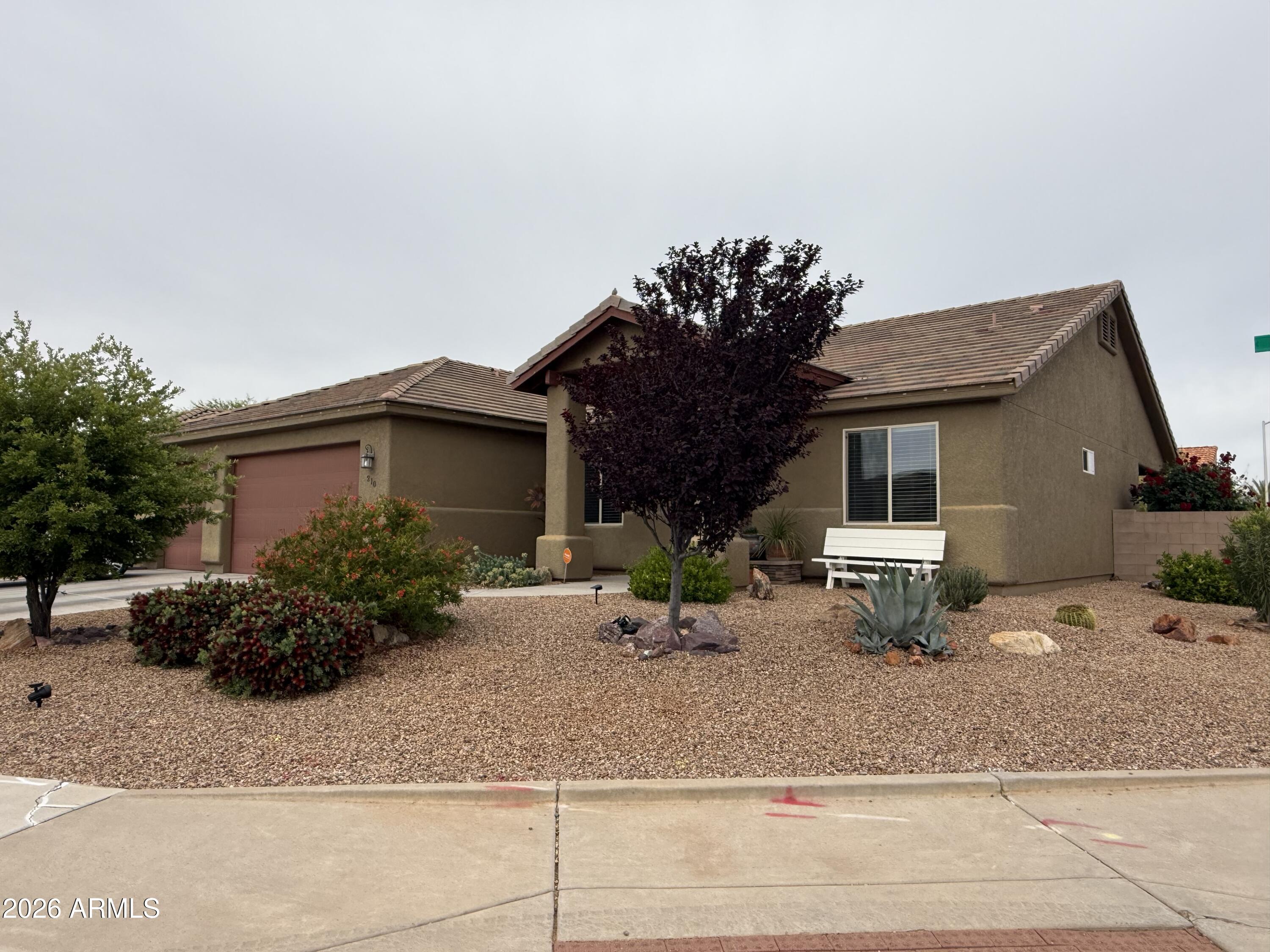 This is not a home that you will want to miss. It is beautiful and move in ready. There are 4 bedrooms, one is currently being used as an office and 2 full baths. There is a great room floor plan as well as the master suite on the opposite side of the home. There are so many upgrades to include tray ceilings, upgraded ceramic tile, custom neutral paint scheme, granite counters, updated appliances and lovely window coverings. There are ceiling fans in each room for year around comfort. Step outside to enjoy your covered patio, artificial turf and low maintenance landscape. There is also an RV gate. This home sits on a corner lot with ample on street parking as well as room for 3 cars in the driveway. The 3 car garage is a must have!