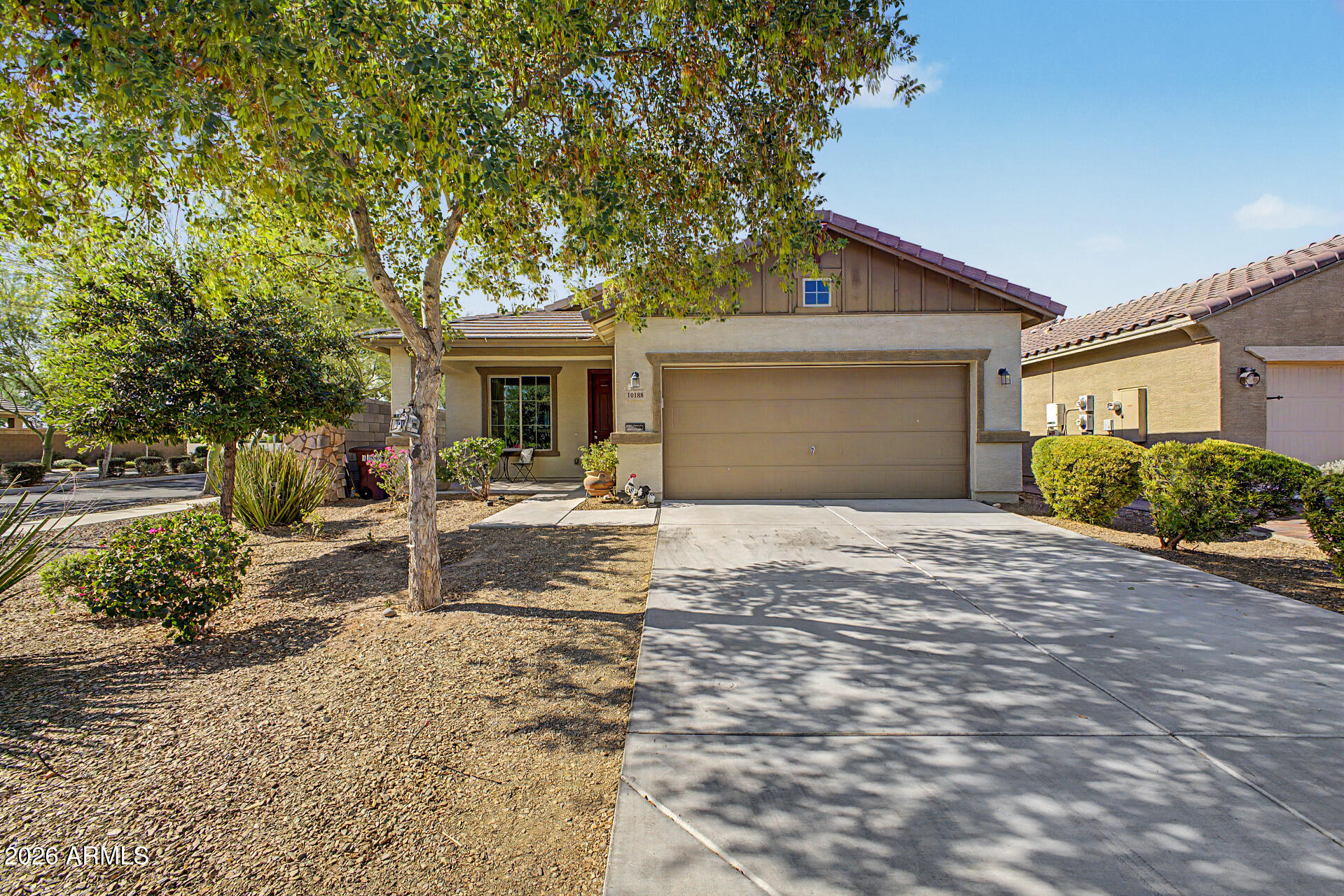 Looking for a new home? This fantastic 3-bed, 2-bath residence in Olive Park is the one! Sits on a corner lot, it displays a 2-car garage, well-manicured landscape, and a cozy front porch. The inviting interior features a welcoming living room, tall ceilings, abundant natural light, tile flooring in common areas, and soft carpet in bedrooms. The eat-in kitchen boasts built-in appliances, granite counters, recessed lighting, a center island, sliding doors to the back, and wood shaker cabinetry w/crown molding. The large main bedroom has an ensuite with dual sinks & a walk-in closet. The perfectly sized backyard provides a covered patio & storage shed! Bring your vision to life and transform this space into the ultimate outdoor living and entertaining destination. Don't miss out on this gem!