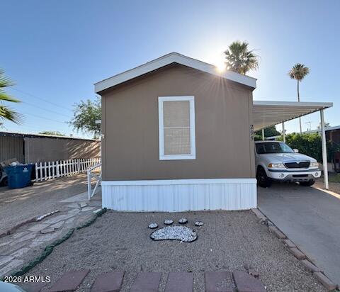This must-see 2-bed, 2-bath home in a 55+ community has been beautifully updated and is truly move-in ready. Recent improvements include luxury vinyl flooring, ceiling fans, and a new kitchen sink and faucet (2021), plus a new dishwasher, new disposal, updated interior paint and  exterior paint (2026). The A/C is regularly serviced, and the home features a handicap-accessible front ramp, new porch steps, and dual walk-in closets.
You'll love the spacious living room, entertainer's kitchen, large carport entry, and side porch, along with a storage shed for extra space.
Enjoy everything Friendly Village of Orangewood has to offer, including a welcoming clubhouse and a refreshing community pool. Don't miss the opportunity to make this yours today!
