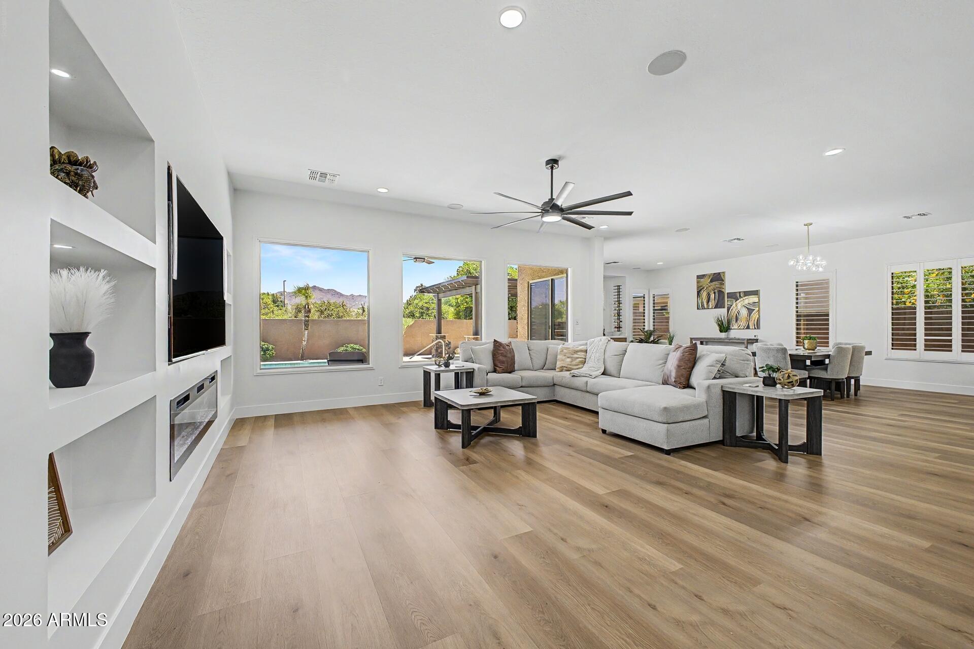 Welcome to this beautifully remodeled home in the highly sought-after Seville Community! This stunning property offers modern finishes, stylish upgrades, and exceptional indoor-outdoor living.
Step outside to your private backyard retreat featuring a sparkling pool, a built-in gazebo, and a gas BBQ grill--perfect for entertaining family and friends year-round. The spacious outdoor living area provides both comfort and privacy, creating the ideal setting for relaxation and gatherings.
Inside, you'll find a thoughtfully updated interior with beautiful finishes and an open, inviting layout designed for today's lifestyle.
Located just moments from the prestigious Seville Golf & Country Club.