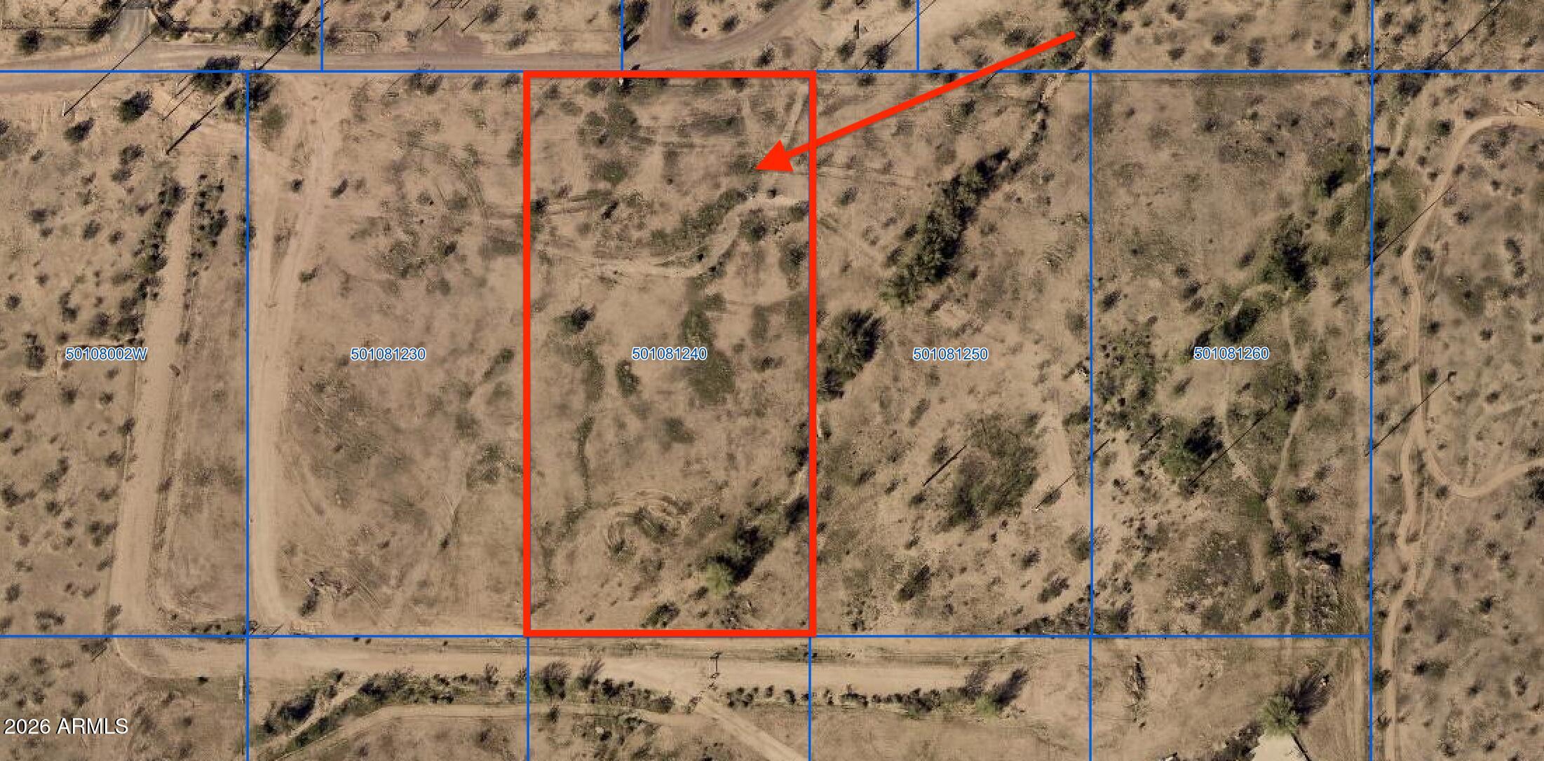 Parcel 2 of Survey Recorded Pinal Country Recorder 2025-034007. 1.25 Acres portion of parent parcel - Land