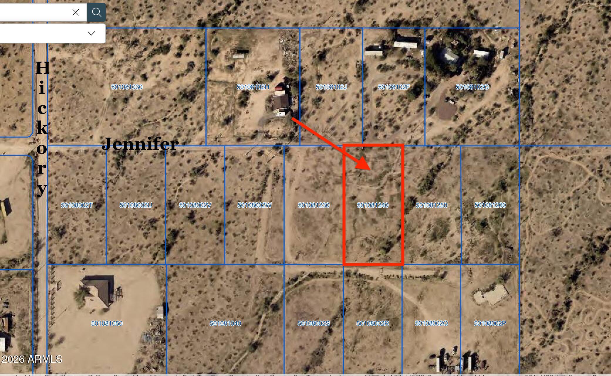 Parcel 2 of Survey Recorded Pinal Country Recorder 2025-034007. 1.25 Acres portion of parent parcel - Land