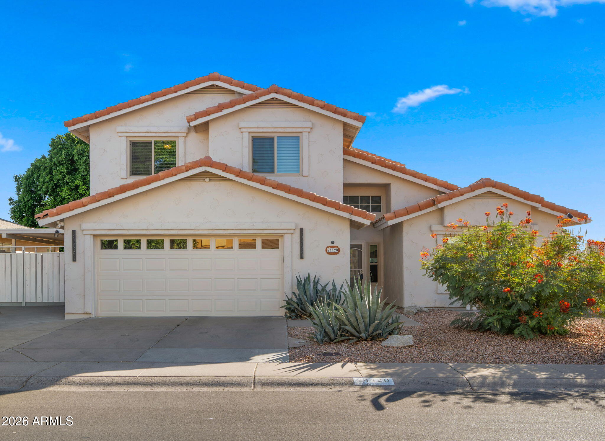 Wow, it's already been done! All you need to do is unpack and enjoy this home.  With 2 primary bedrooms you can have a guest suite on either floor.  The sparkling pool is ready for entertaining and the kitchen is just perfect for cooking.  Come check it out and make this one yours.