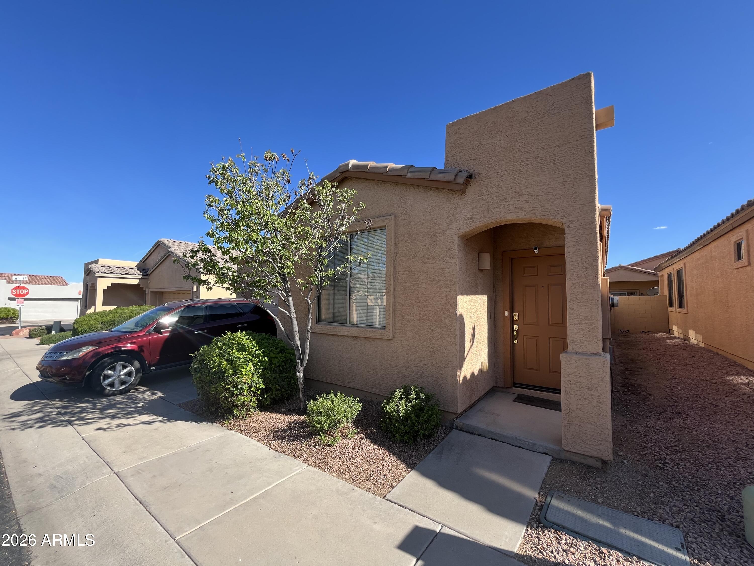 3 bed 2 bath, detached home in the sought after Cottonwood Commons. Enjoy a community with front yard care, clubhouse and pool access. This 1360 Sf home includes an attached 2 car garage! Enjoy the upgraded tile floors in the main living areas. The spacious kitchen is sure to please. The master bathroom, includes a dual vanity and a soaking tub! Nice back yard, with a covered patio and block wall for privacy.