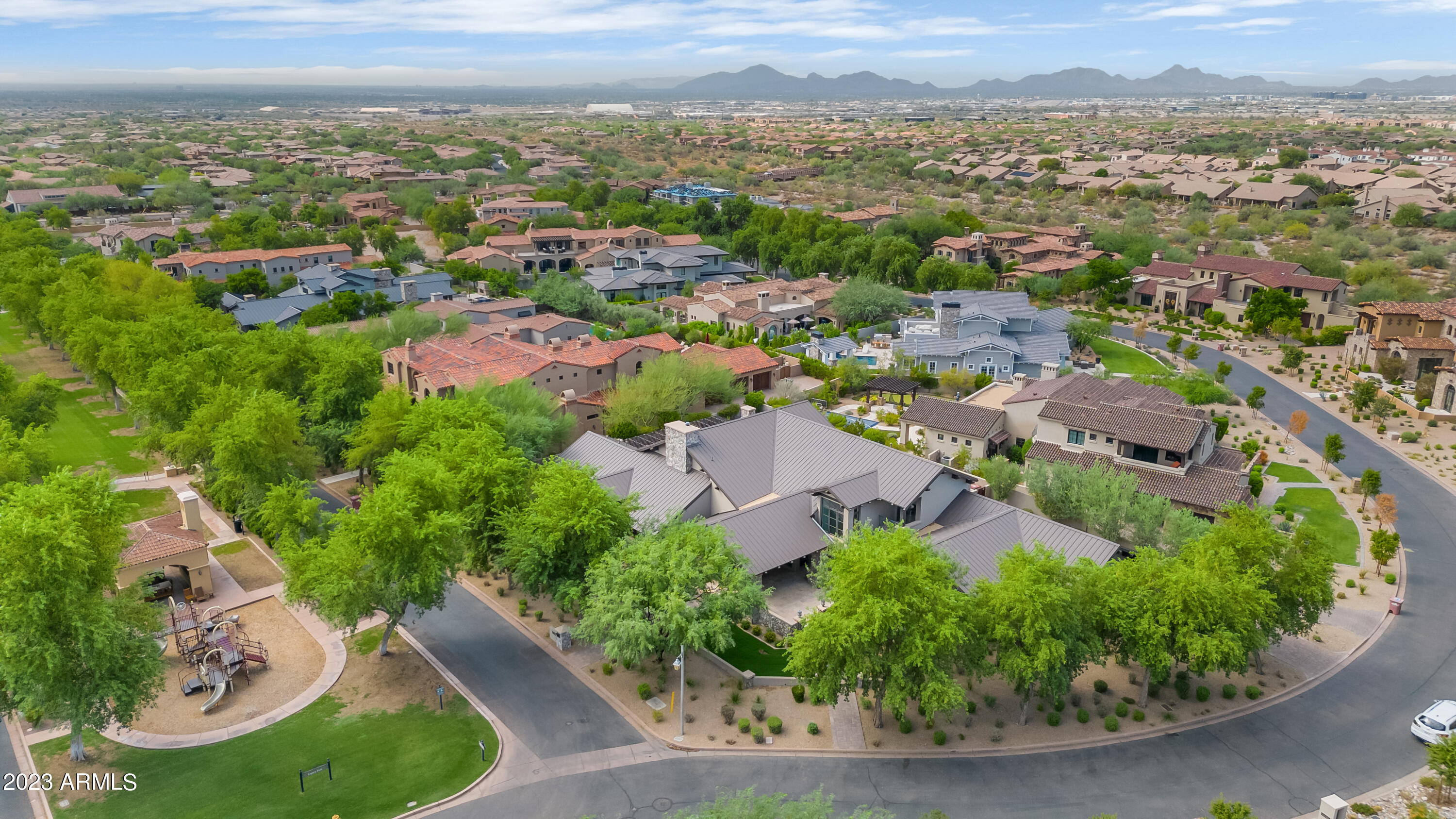 Nestled within the picturesque and secure gates of Arcadia Silverleaf, this extraordinary estate sets the stage for an unparalleled living experience. Encompassing 4 bedrooms, 5 bathrooms plus an office/workout space on the 2nd floor. This residence spans approximately 5,480 sq. ft. and is flooded with natural light. This attention to detail property offers open concept living areas with soaring ceilings indoor-outdoor living spaces from the main living area that seamlessly flow making it the perfect space for effortless entertaining. The onyx fire place that lights up is the perfect center and showpiece. Moreover, the gourmet Chef's kitchen, equipped with Thermador appliances and a large island, flows out to an outdoor built-in BBQ, fire pit and pool. Ample street parking for your guests, and a private 24 hour guard gated-community entrance. Experience the pinnacle of luxury living in Arcadia Silverleaf with this exquisite property.