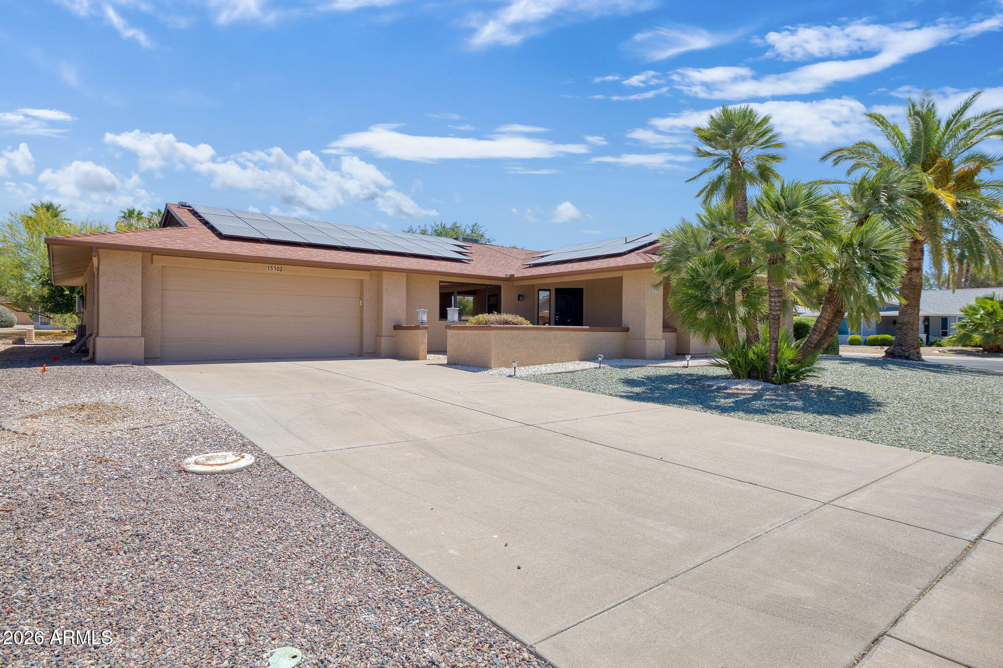 **SELLER FINANCING AVAILABLE!!**Your chance to own in sought after Sun City West, AZ has arrived! Located on a large corner lot, this 3 Bed 2 Bath with 2,300 sqft, there is plenty of space for all your needs! A Jacaranda Floorplan, inside you will be greeted with wood vinyl flooring & tasteful tile, an updated guest bathroom, along with lovely touches in the kitchen with granite countertops and an electric fireplace! Solar Panels will ensure you savings on your electric bills! Laundry located inside the oversized utility room, offering additional room for an office or craft space! Join the Sun City West community and enjoy the amenities offered!