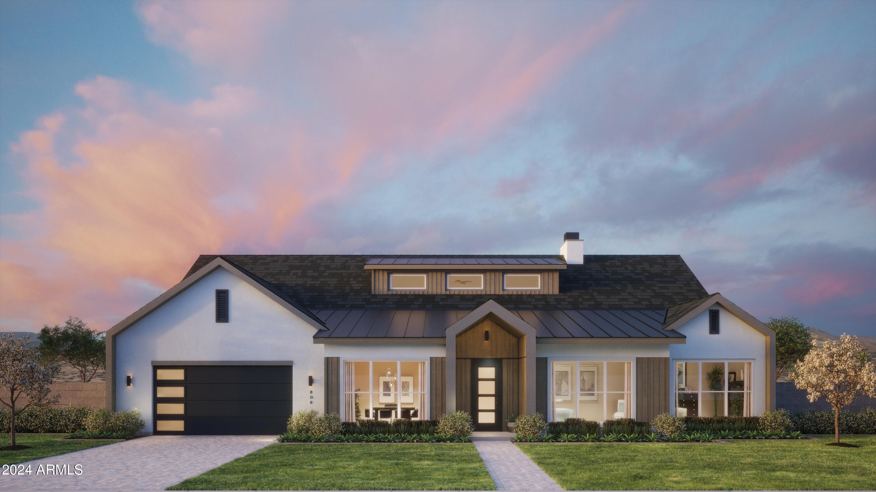 Thomas James Homes proudly presents this stunning pre-construction residence, offering you the rare opportunity to personalize select interior finishes during the early stages of construction! This 5-bedroom, 4.5 bath one level home boasts a striking Scandinavian-inspired elevation, blending clean lines and timeless design. With 3,686 sq. ft. of beautifully curated living space, every detail has been thoughtfully planned to exude sophistication and modern comfort. Attached casita and a 3 car garage! The interior features light oak wood flooring, creating a warm, inviting atmosphere throughout. The heart of the home is a chef's kitchen, designed for culinary enthusiasts, complete with premium appliances and sleek finishes. Step outside to your professionally designed backyard oasis, featuring lush landscaping and a sparkling pool, perfect for entertaining or unwinding in style. A 3-car garage provides ample space for vehicles and storage. Nestled in Scottsdale, this home offers a perfect blend of luxury and convenience. Completion is estimated for Fall 2025, making now the perfect time to envision your future in this exceptional home.