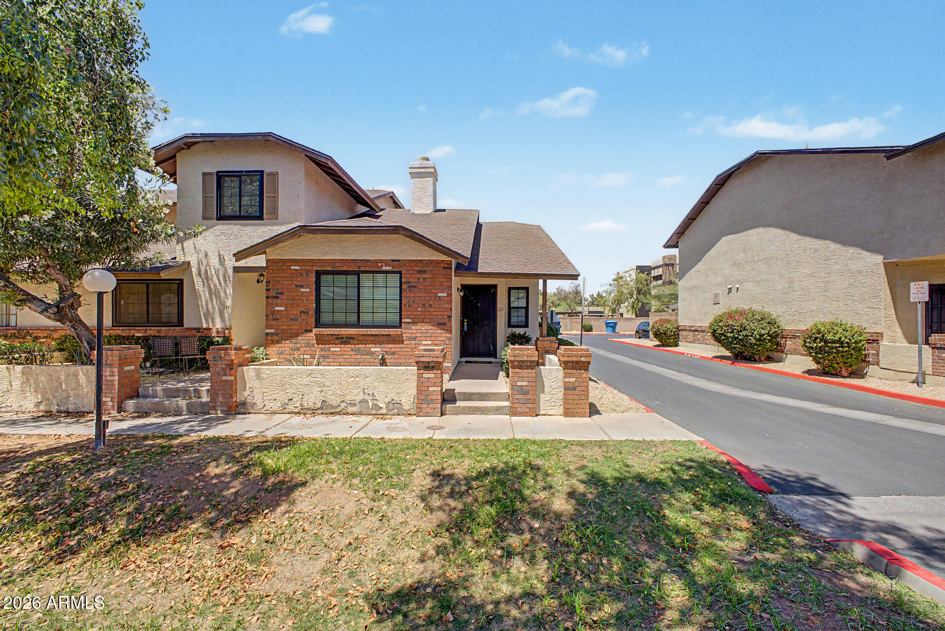 Welcome home to this light and bright end-unit townhome nestled in the heart of Gilbert! Featuring soaring vaulted ceilings and an open, airy feel, this beautifully updated 2-bedroom, 2-bath gem offers the perfect blend of comfort and style.

The remodeled kitchen shines with newer stainless steel appliances, neutral tones, and stylish vinyl plank flooring throughout. Both bathrooms have been fully upgraded -- move right in and enjoy! The smart split floor plan offers privacy for both bedrooms, making it ideal for roommates, guests, or a home office.

Step outside to your private back patio -- perfect for morning coffee or evening relaxation -- with two covered parking spaces conveniently located just steps away.

Breckenridge Townhomes is a well-established, tree-lined community wit with a sparkling pool and spa, offering a true neighborhood feel. And the location? Hard to beat -- just minutes from vibrant Downtown Gilbert with its award-winning restaurants, boutique shopping, and endless entertainment options.

Whether you're a first-time buyer, downsizer, or savvy investor, this one checks all the boxes. Don't miss it!