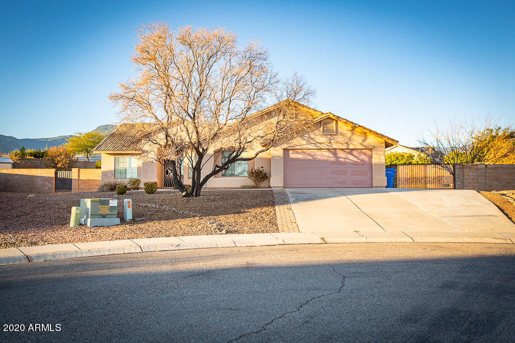 Come and see your new home. Sitting on well over a half acre lot in the heart of Canyon De Flores in a quite cul-d-sac is this gorgeous 4 bedroom - 2 bathroom home. Open concept living and kitchen makes this a favorite floor plan. 2 car garage with additional parking off to your RV gate. Close to everything Sierra Vista has to offer. Jump on this one fast 'cause it won't last.