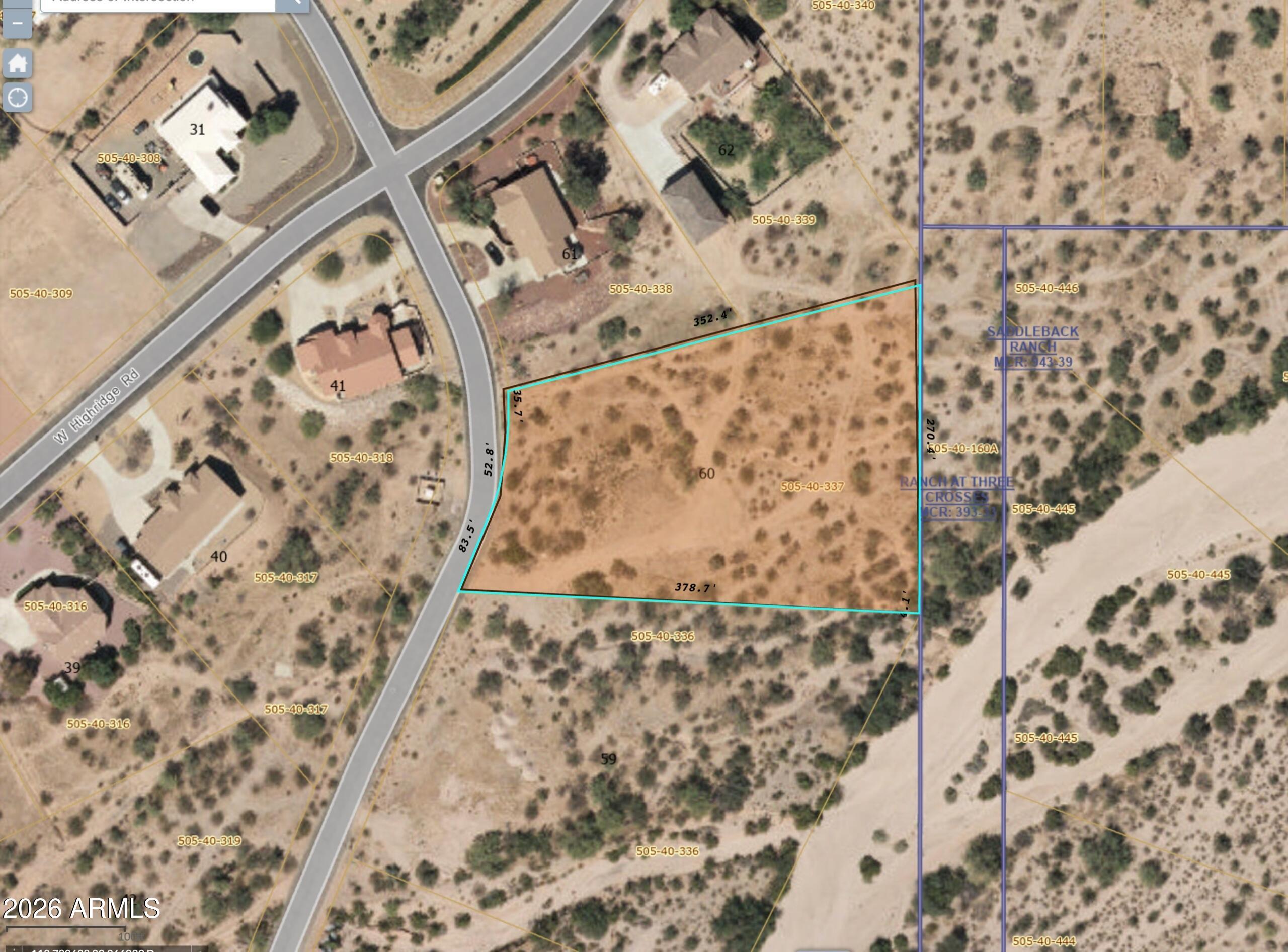 THREE CROSSES SUBDIVISION - Land