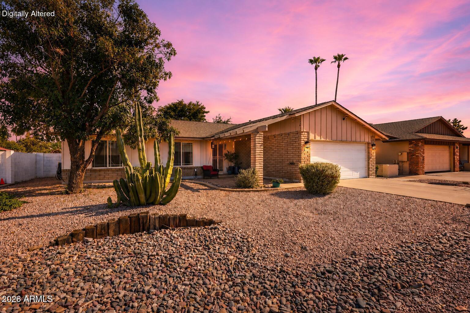 Imagine spending your weekends relaxing in your private pool, hosting friends under the spacious covered patio, or enjoying a quiet morning coffee in the beautifully updated eat-in kitchen. This move-in ready 3-bedroom, 2-bath Tempe home makes it easy to enjoy Arizona living, all with no HOA and an unbeatable location.

Inside, you'll find 1,556 square feet of comfortable living space filled with thoughtful updates. The remodeled kitchen features upgraded cabinetry, flooring, and stainless steel appliances, while the open living area is bright and inviting with energy-efficient Milgard windows, an upgraded patio door, recessed lighting, smooth ceilings, and updated ceiling fans throughout. Outside, the backyard is designed for both relaxing and entertaining. Take a dip in the resurfaced PebbleTec pool, enjoy evenings on the covered patio, and appreciate the peace of mind that comes with major improvements, including a new roof (2024), Trane A/C, upgraded windows, a new garage door opener, updated exterior lighting, new LG mega-capacity washer and dryer, and many more upgrades completed over the years.

When you're ready to explore, you're just minutes from Corbell Park, where you'll find playgrounds, basketball courts, soccer fields, and open green space. With quick access to the Loop 101, US-60, I-10, and Loop 202, plus nearby restaurants, shopping, entertainment, and everyday conveniences, you'll spend less time commuting and more time enjoying everything Tempe has to offer.