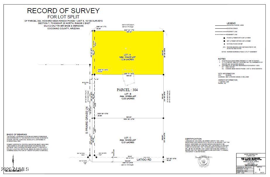 HOWARD MESA RANCH 6 & 10 PHASE 1 - Land