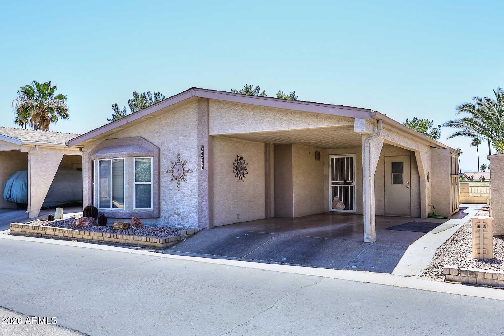Fully furnished on the10th fairway with beautiful views. Two bedroom, Two bathroom.  Nicely updated with great access to all Sunbird Golf Resort amenities. One occupant must be 55+.
