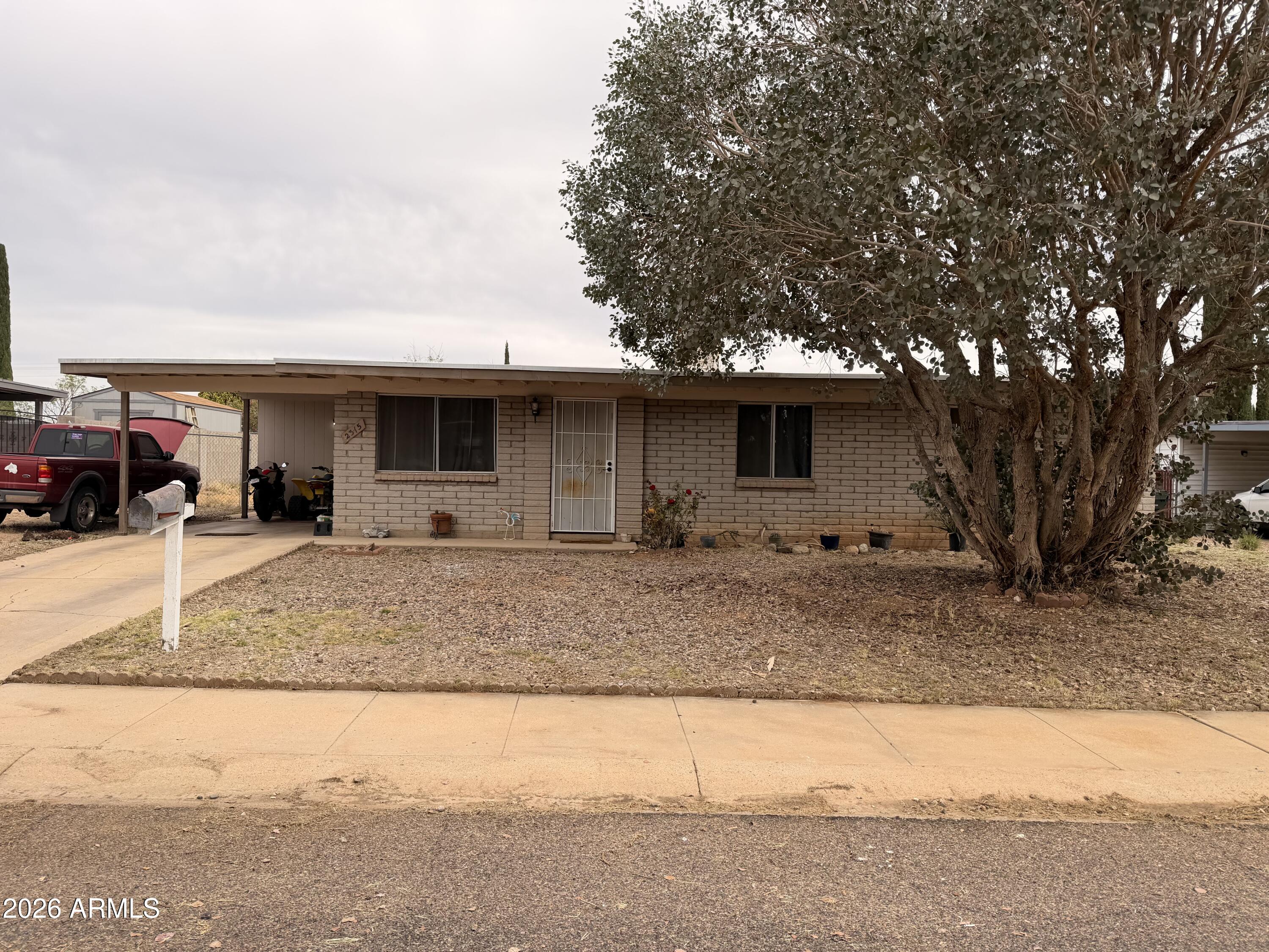 Welcome to this beautifully updated 3-bedroom, 2-bath home in Sierra Vista! Featuring a brand-new roof, newer water heater, and fresh interior paint throughout, this home is truly move-in ready. The updated master bathroom adds a modern touch, while tile flooring throughout offers durability and easy maintenance. The functional layout includes a spacious kitchen and comfortable living areas, perfect for everyday living or entertaining. Situated on a generously sized lot with a fenced backyard, there's plenty of room to relax or enjoy outdoor activities. Affordable and versatile, this home is perfect for first-time buyers, downsizers, or anyone seeking a well-maintained home in a convenient location.
