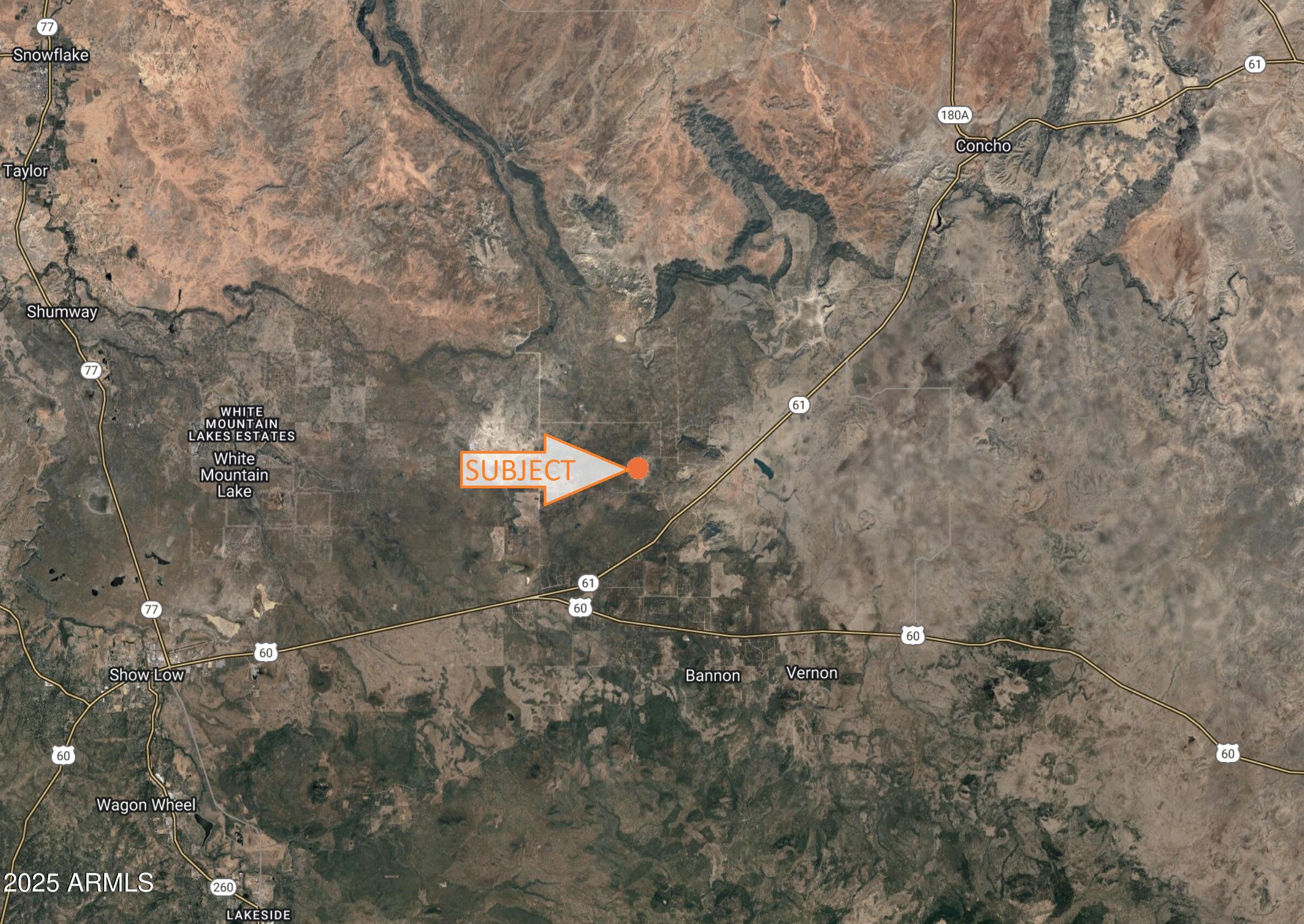 TOTAL OF 2.34 ACRES FOR SALE BETWEEN SHOW LOW & CONCHO AZ. POWER CLOSE BY. JUST A COUPLE OF MILES FROM HWY 61 WITH ONLY A SHORT DRIVE TO MANY FAVORITE NORTHERN ARIZONA DESTINATIONS. APPX 6700 FT ELEVATION. ZONED AGRICULTURE. LISTING CONSISTS OF TWO SEPARATE PARCELS APACHE COUNTY APNS 107-10-286 AND 107-10-287. *SELLER MAY CARRY* BUYER TO VERIFY SCHOOLS, ZONING/USE, UTILITIES, ACCESS AND ALL PERTINENT INFORMATION*DIRECTIONS: AZ HWY 61/COUNTY RD 8220- NORTH THEN WEST ON CR 8220 APPX 1.5 MILES, NORTH ON CR 8221 ½ MILE, WEST ON CR 8227 APPX 820 FT, PARCELS ON SOUTH SIDE OF RD. USE AERIAL/COUNTY MAPS & GPS 34.340847, -109.780676.
