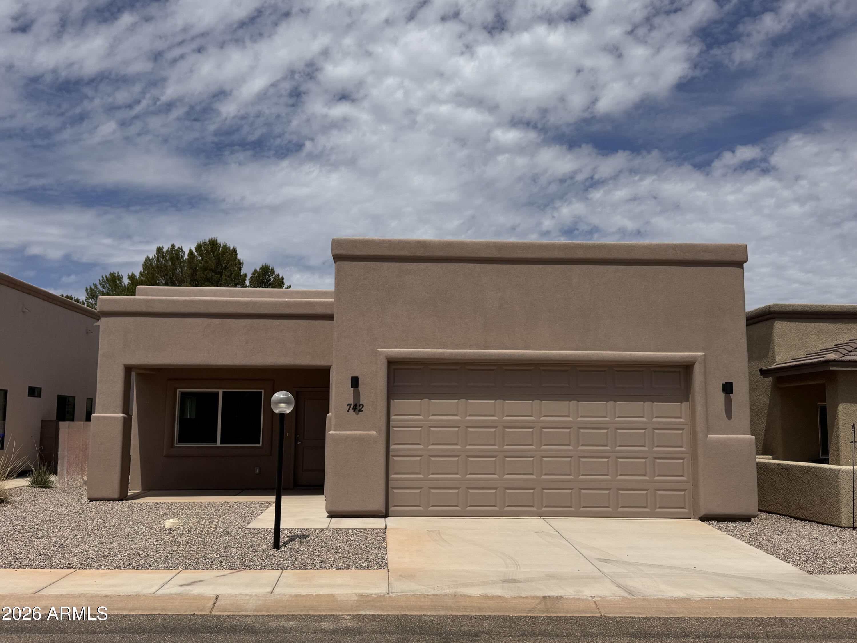 Beautiful perimeter lot, upgraded 42'' cabinets, quartz countertops, lots of tile, water softener loop and plumbed for sink in garage.  ADA compliant toilets and zero stairs.  36'' doors t all rooms, 42'' halls make it simple to age in place.  Property taxes included in resort fee and trash pick up.
Lively 55+ community with lots of activities, classes and groups. Roof is torch down.