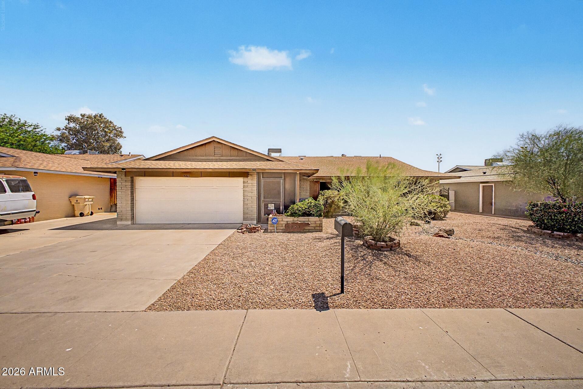 Move-in ready and full of potential, this 3 bedroom, 2 bath Glendale home offers 1,810 square feet of comfortable living with no HOA! Fresh interior paint and brand new carpet provide a clean, refreshed feel throughout. The spacious floor plan features generous living areas, a functional kitchen with abundant cabinetry, and an enclosed Arizona room that offers versatile bonus space for a hobby room, or relaxing retreat. Step outside to enjoy the expansive covered patio overlooking the low-maintenance backyard, perfect for entertaining or enjoying Arizona's beautiful evenings. Conveniently located near Banner Hospital, ASU West, schools, Loop 101, shopping, dining, entertainment & sporting venues, this home is ready for you to make it yours!