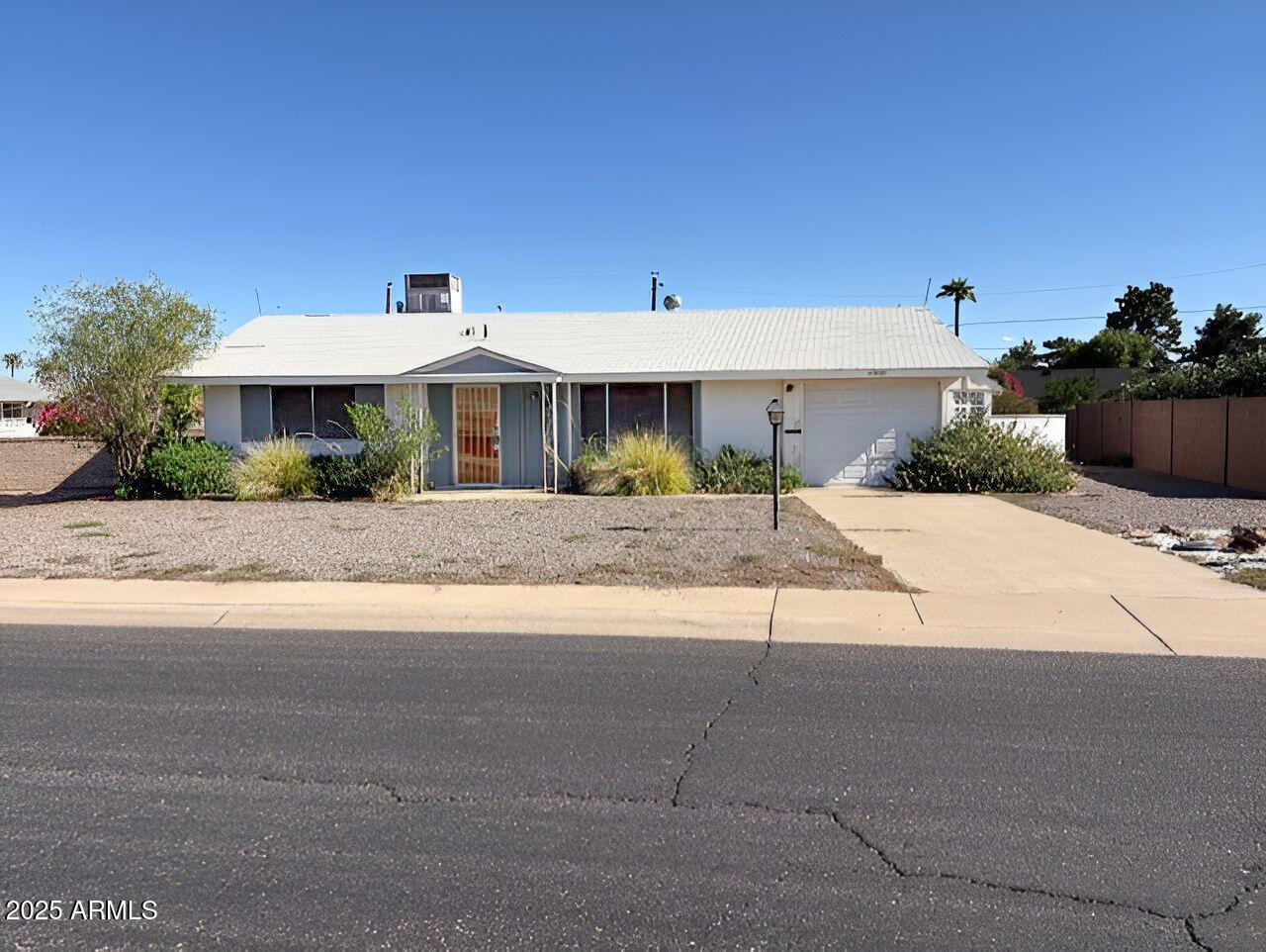 Use your imagination and create some equity by turning this solid home into your forever home. This home includes a rare 2nd bathroom, 1 car garage, 2 bedrooms and a large 2nd family room. The home is on an extra large North/South lot. The home is close to the Rec center and Golf Course in a 55+ community. No disclosures available.