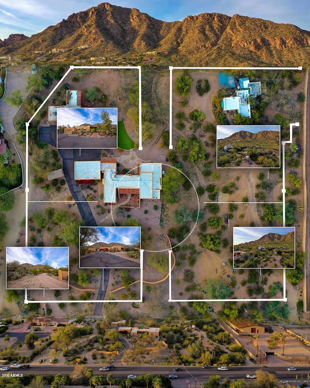 INCREDIBLE OPPORTUNITY!!!! CALLING ALL BUILDERS! 4 half acre lots at the base of Camelback Mountain. Private subdivision will have 4 platted lots with APNs prior to closing. Seller shall provide full set of grading and drainage plans, landscape plans, retaining wall design, sewer plans, storm water plan and final plat map recorded with the city of Phoenix. PRD allows builder to build up to 8,864 sqft for lot coverage for each lot! Gate this beautiful community and make it an exclusive paradise! Incredible location in Arcadia! See documents tab for more information.