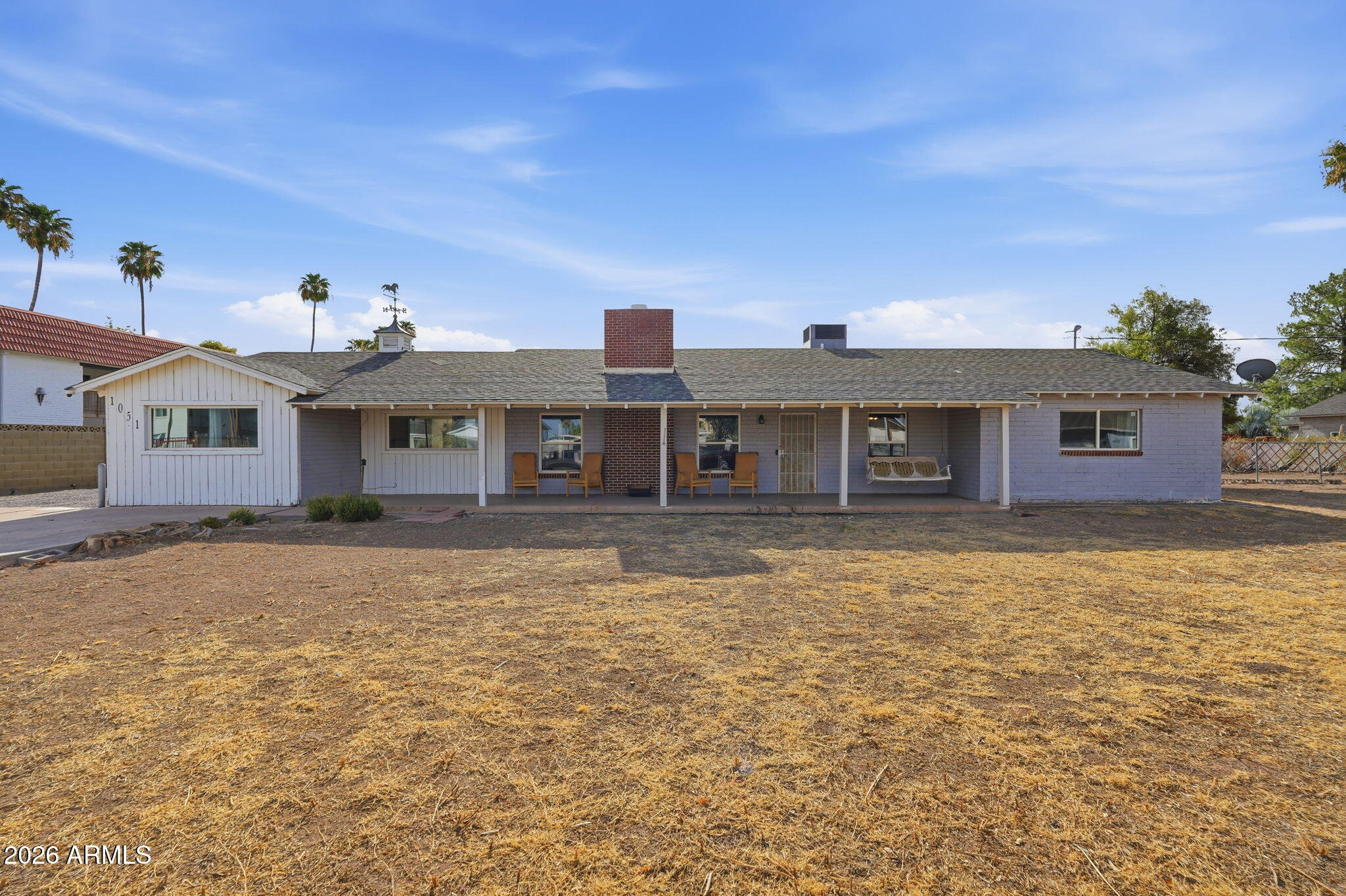 Rare opportunity to own nearly ¾ of an acre in the heart of Mesa with no HOA that currently holds a group home certificate of occupancy for up to 10 beds! Step right into your own business with this one as the homes design is set up perfectly with over 2,500+ square feet, 5 bedrooms, 2 bathrooms, and a versatile floor plan designed for multi-generational living if you are not searching for a home-based business use. Situated on an expansive lot, the property features a large, fenced diving pool, mature landscaping, irrigation, abundant parking, and endless possibilities for future expansion. The detached storage/workshop area and substantial underground basement/cellar space provide exceptional storage and flexibility. This solid block home was built to last! Conveniently located near shopping, dining, schools, parks, Hohokam Stadium and freeway access, this unique property combines the space and privacy of a rural setting with the convenience of city living. This property has unlimited potential in a highly desirable Mesa location!