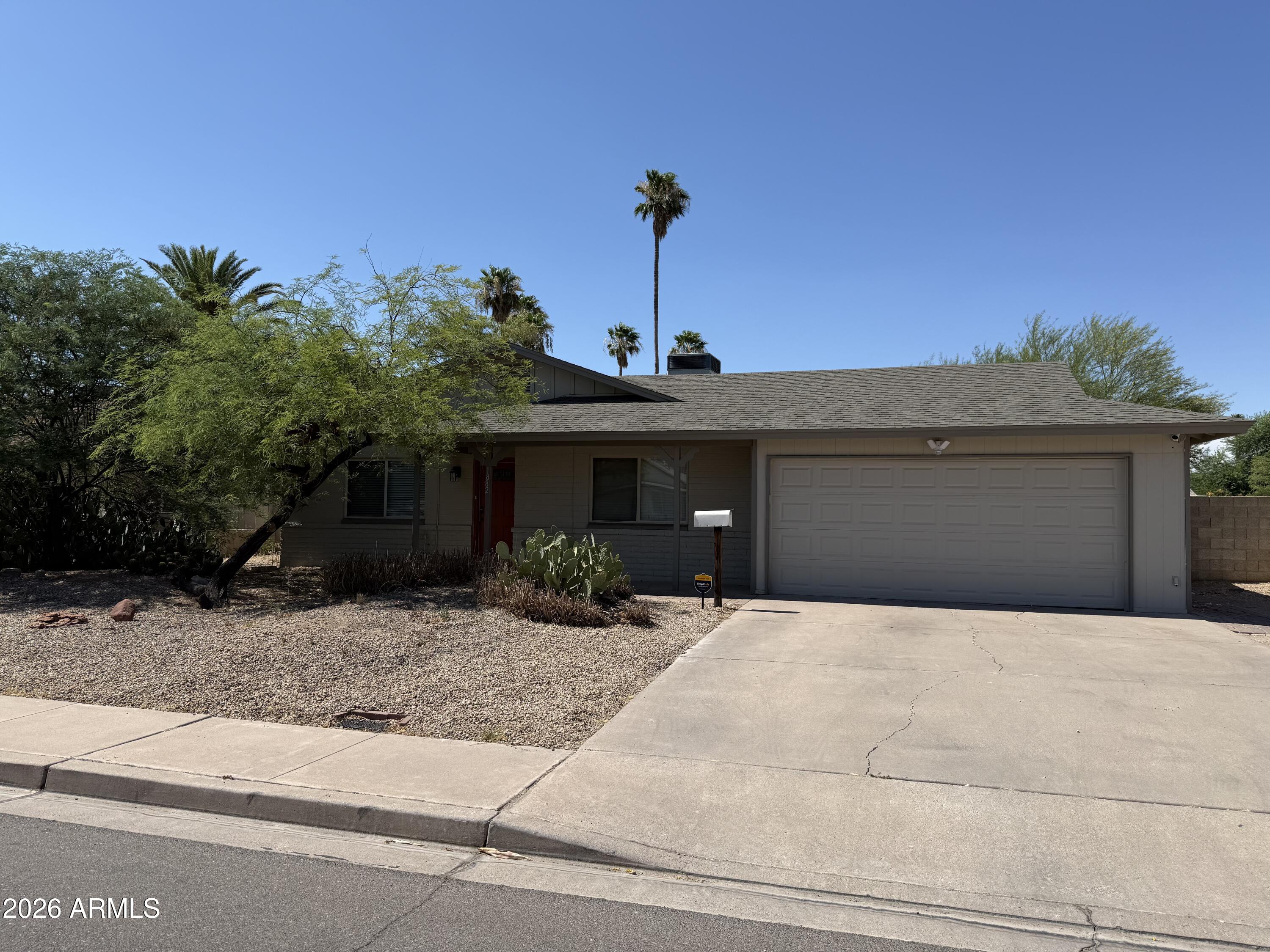 Don't miss out on this freshly painted, 3 bed/2 bath, move in ready home with an open living space and spacious bedrooms.  No HOA, Close to ASU and all Tempe has to offer.