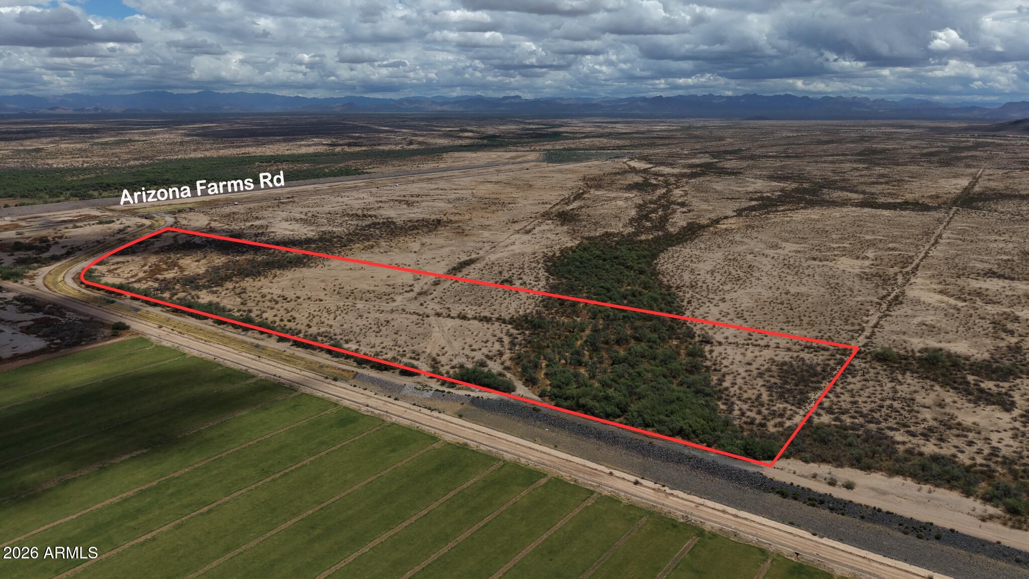Exceptional opportunity to own 26 acres of flat, usable land in the direct path of growth near Arizona Farms Rd & Herseth Rd. With planned community development surrounding the area, this property offers incredible long-term commercial and industrial potential for investors, developers, or those looking to secure land in one of Pinal County's expanding corridors. 

The parcel features legal easement access, a completed survey available for review, and wide-open terrain ready for future possibilities. Whether you are considering a future commercial project, industrial use, investment hold, or land banking opportunity, this property offers the space and location to bring your vision to life.

Conveniently positioned with easy access to major travel routes while still offering room to gro