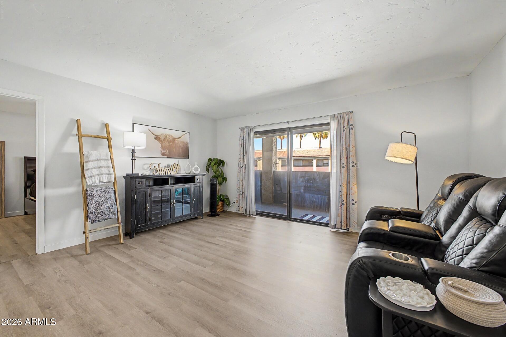 Beautifully updated 2-bedroom condo in the heart of Mesa! Conveniently located near the community entrance with plenty of open parking and just steps from the pool. Inside features brand new flooring & baseboards, fresh interior paint, updated bathrooms, quartz countertops, 2 large bedrooms with each having a walk-in closet and plenty of storage throughout. Enjoy quick access to the US-60 and Loop 101 freeways and be minutes from Mesa Community College, Banner Desert Medical Center, Downtown Mesa, Riverview Park, and Sloan Park, home of Chicago Cubs spring training. Perfect as a primary residence, winter getaway, or investment opportunity!