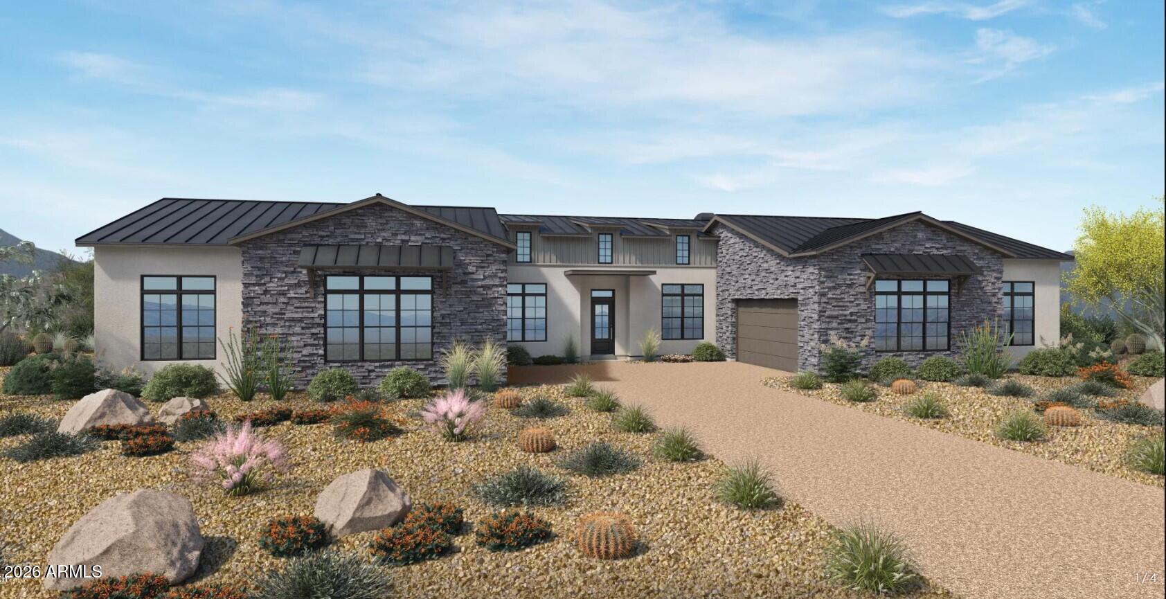 ** TO BE BUILT** - The Sunburst floorplan by Toll Brothers in Sereno Canyon situated on a premium 2+ acre homesite with stunning Troon Mountain views. This thoughtfully designed plan features a spacious 5-car garage and a detached guest house, offering flexible living for guests, multigenerational needs, or a private office. Seamless indoor/outdoor living and signature Toll Brothers design throughout. **To be built**--home has not started, providing the opportunity for the buyer to personalize finishes and selections.