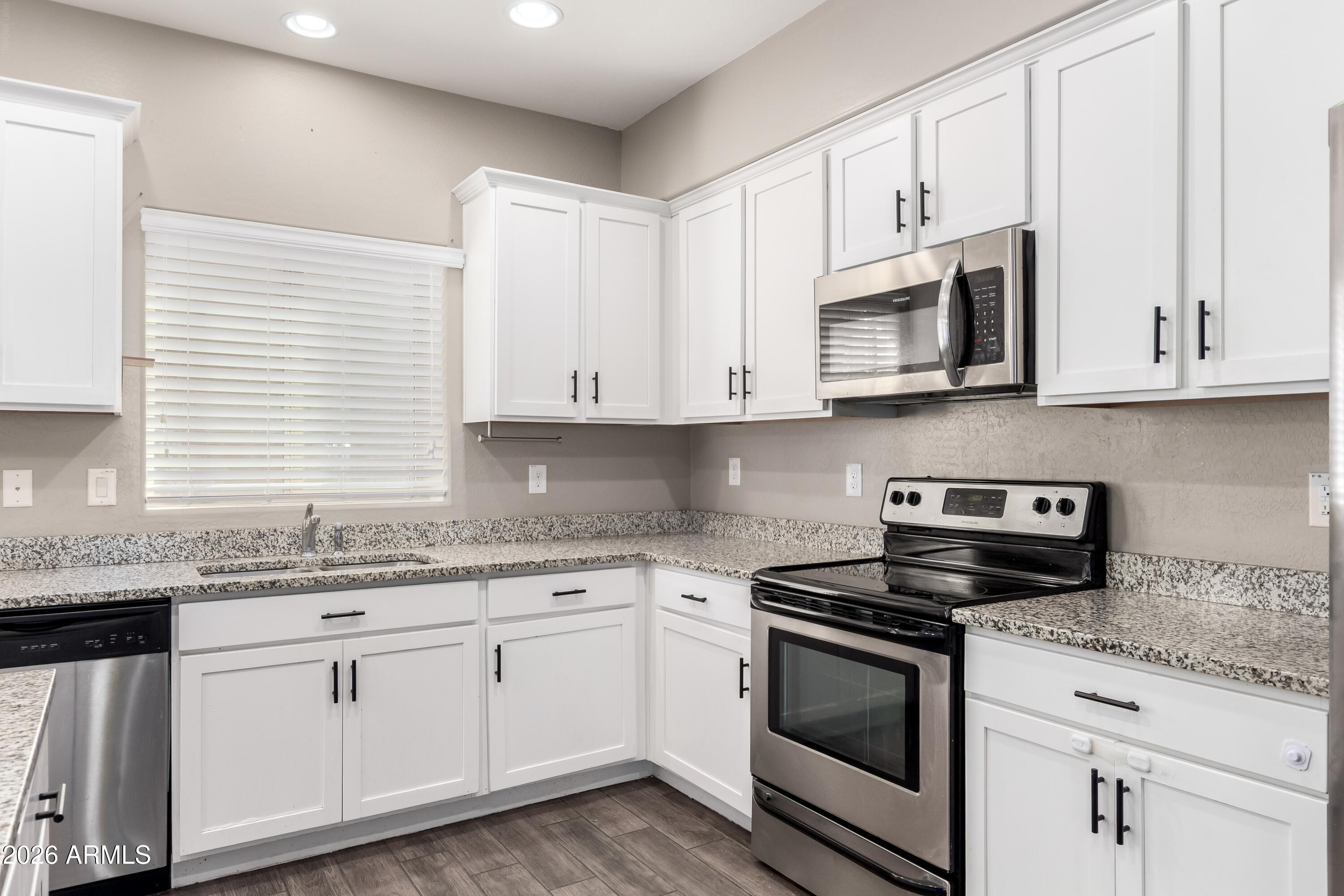 Welcome to the beautiful, gated community of Via Sorento! Complete with pools, barbecues, playgrounds, greenbelts and your own fitness center! Built in 2017 with 3 bedrooms, 2.5 bathrooms, an attached 2 car garage with overhead storage and direct entry into the home. On the second floor you are greeted with a powder room and an open concept kitchen and living space. In the kitchen you will find white cabinets, granite countertops, recessed lighting, a pantry; and just off the living room, is a private north facing balcony. The included washer and dryer are conveniently located on the top floor with all of the bedrooms. Location is also not to be overlooked, whether it is brunch you enjoy, weekend activities or the active nightlife, downtown Gilbert is a short walk away
