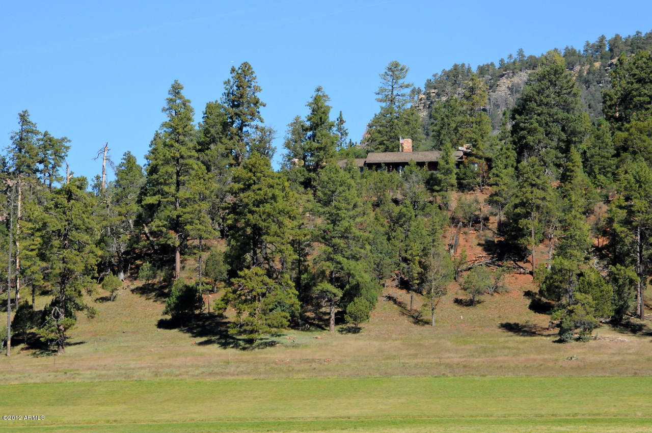 Historic is a term often used but not often deserved....Except in the case of the OW Ranch. Snuggled alongside thousands of acres of Tonto National Forest land, the historic OW Ranch is nestled next to the towering ponderosa pines of the Mogollon Rim east of Payson, Arizona. Surrounded by high country meadowlands, pine trees and multiple pastures, this idyllic working ranch includes 71.96 deeded acres of magnificent scenery, a sprawling ‘big house’, foreman’s house, cabin, garages, a barn and numerous out-buildings. A short and scenic 95 air-miles or a 2.5-hour drive from Central Phoenix (two hours from Scottsdale), this view-rich property, which is extremely peaceful and private, is also a fisherman’s paradise with two privately stocked trout ponds and two trout streams as well as .... a wildlife bonanza.  One of the oldest ranches in Arizona, the OW Ranch was created in 1883 and has been operating continuously since that time. This irreplaceable jewel, which enjoys livestock grazing permits of 4,439 acres from the U.S. Forest Service, overlooks a scene of pastoral splendor set amid the incredible majesties of Mother Nature. Both Mule Creek and Canyon Creek run through this property making the water rights nearly irreplaceable!