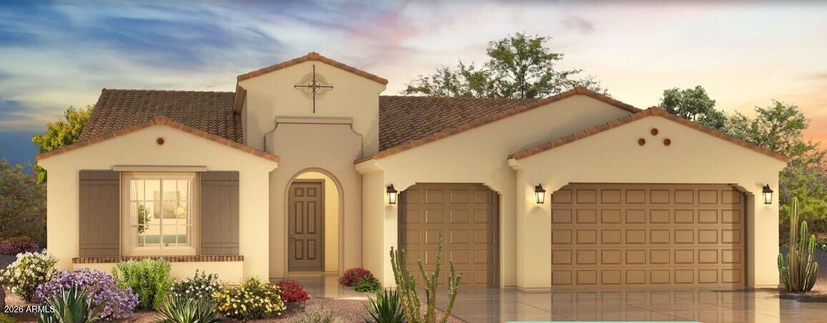 There's still time to style this home to your desire!  Buyer will have the opportunity to select flooring, counter tops and other limited selections if they so choose.  Otherwise, they can finish the home as it is planned.  If changes are made, the price of the home may change.  Robson Ranch was voted one of the top 50 best master planned communities in the county by Where to Retired magazine. Robson Ranch is centrally located between Phoenix & Tucson & offers world-Class, resort-style amenities including: Beautiful Clubhouse w/Ballroom/Auditorium, Championship Golf, Heated Indoor and Outdoor Pool, 16 Pickleball Courts, Tennis, Fitness, Creative Arts center & more.