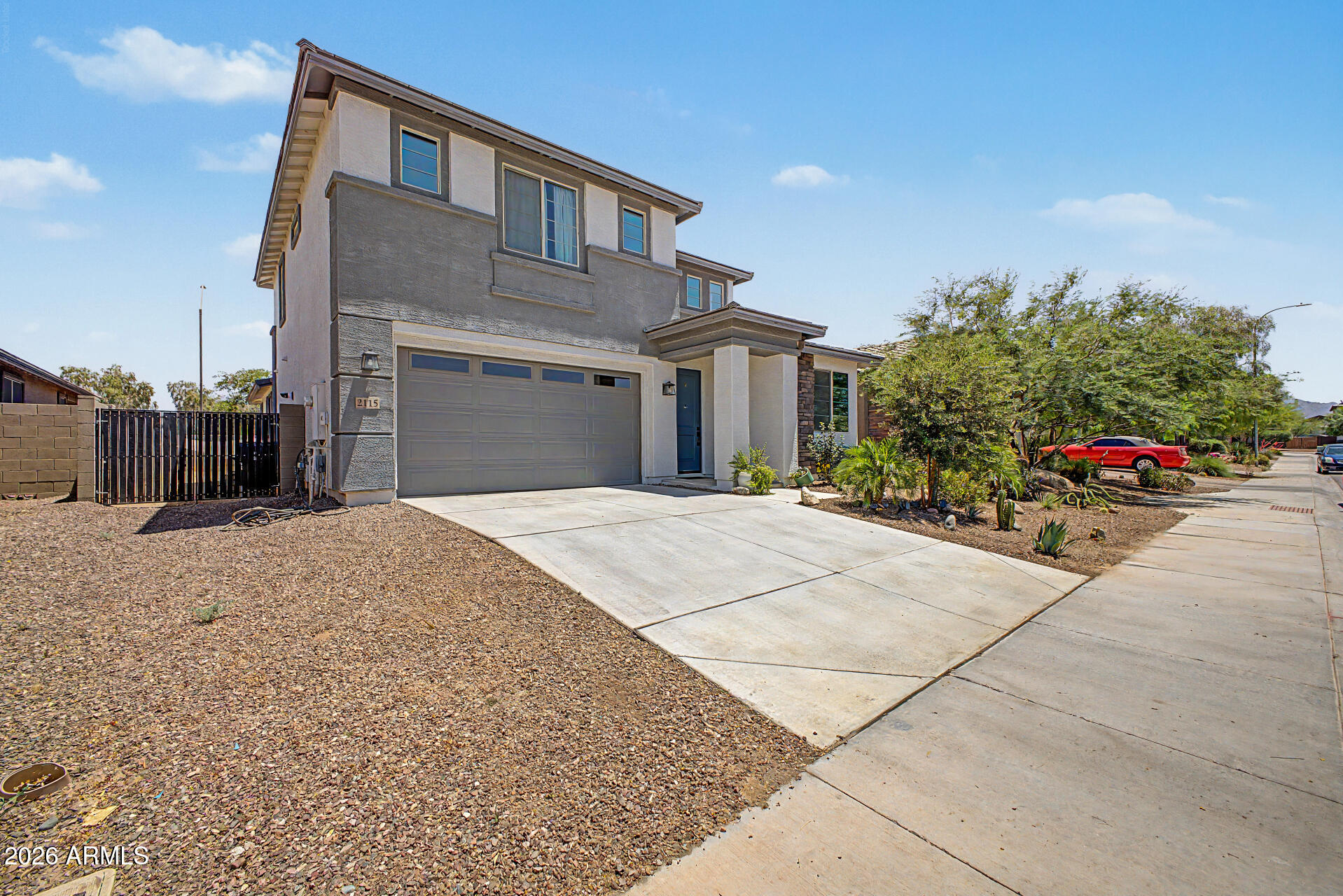 Built in 2023, this beautifully maintained Avondale home offers over 2,800 sq ft of modern living space in the desirable Del Rio community. The Master is Downstairs  and that upstairs has 9 foot ceiling which helps the home stay a lot cooler during Summer
The open-concept layout features granite countertops, a large kitchen island, gas range, walk-in pantry, and spacious living areas perfect for entertaining. The primary suite includes dual sinks, separate tub/shower, and a walk-in closet. Enjoy low-maintenance desert landscaping, covered patio, and convenient access to schools, shopping, dining, and freeways. Buyer may receive a $1,500 lender credit when approved through Blanco Mortgage LLC.