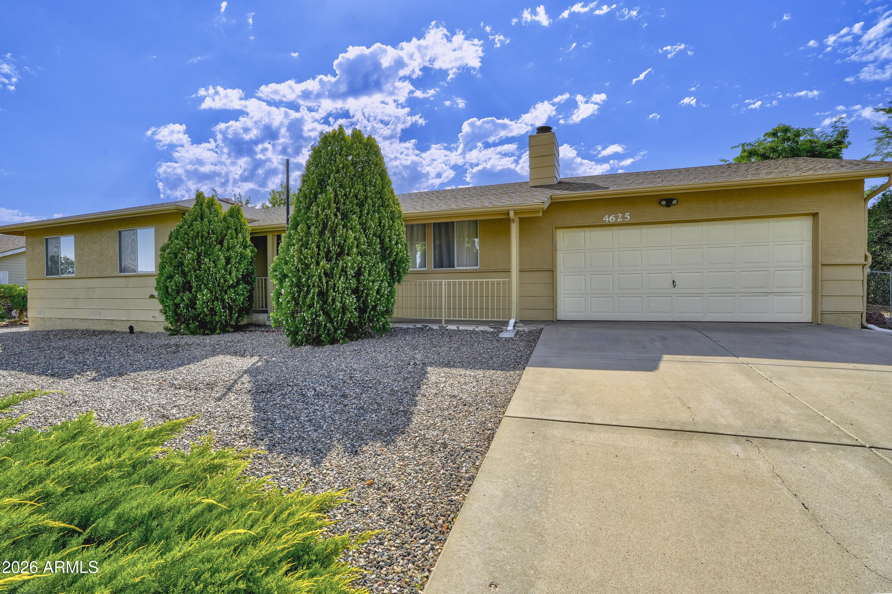 This is a Move-in ready beautifully update home.  It is centrally located in Prescott Valley offers the perfect blend of comfort, style, and functionality. Featuring a completely remodeled kitchen (2023), the home showcases updated cabinetry, contemporary finishes, and enhanced workspace, making it ideal for everyday living and entertaining. Luxury vinyl plank flooring installed in May 2026 creates a fresh, modern feel throughout the home.
Major system upgrades provide peace of mind, including a new air conditioning unit and heating system installed in 2022, a new dishwasher (2025), and a 50-gallon water heater (2026). New energy-efficient windows throughout the home provide abundant natural light while enhancing year-round comfort and efficiency.