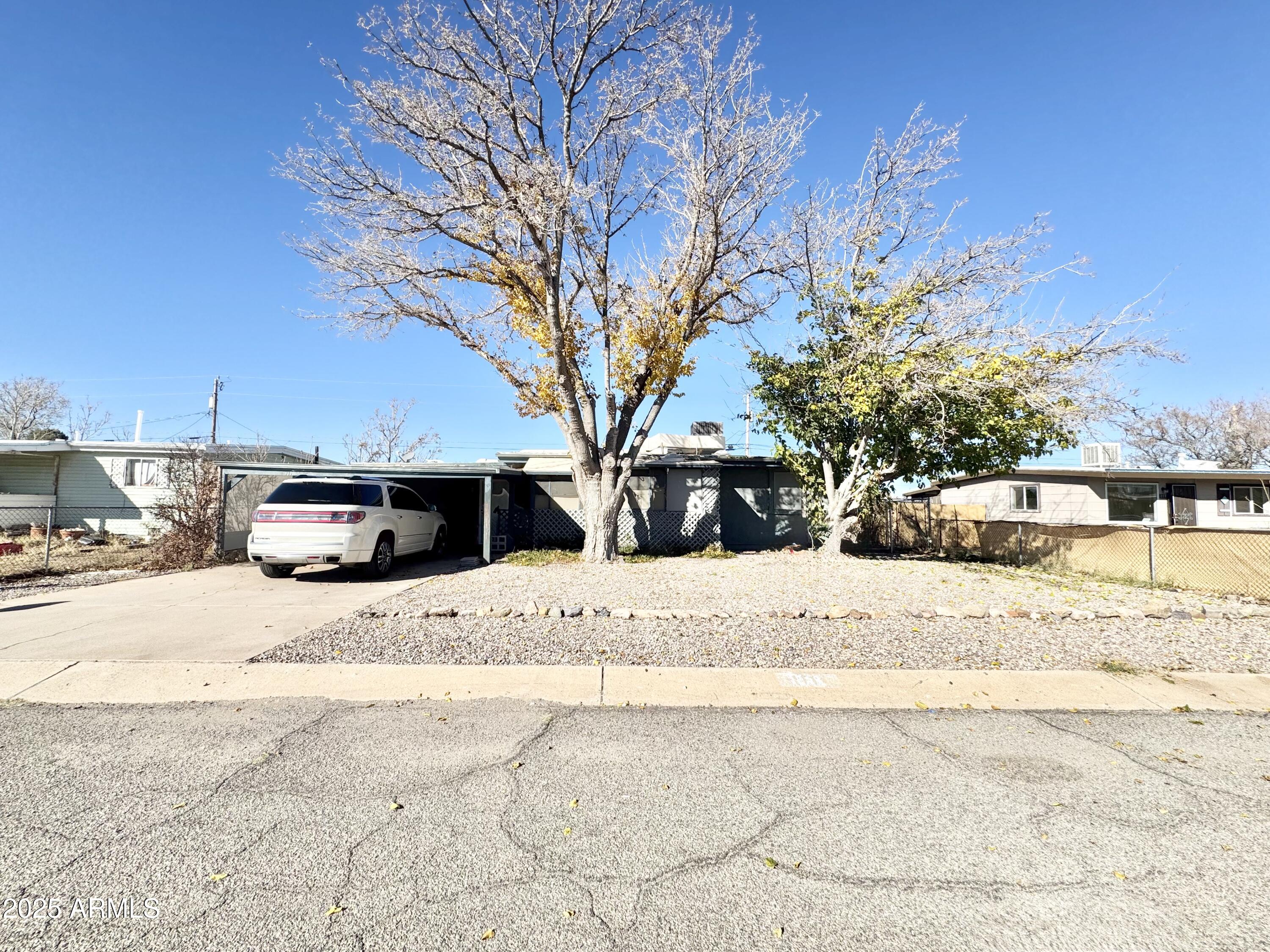 This property offers a functional layout with solid potential for the right buyer. A new AC system was installed within the last 8 years, providing reliable cooling in the Arizona heat. Please note, the home is being sold as-is, and the bedroom closets have been removed. This is a cash-only sale, making it a great opportunity for investors or buyers looking for a value-add project. Conveniently located with easy access to local amenities and Fort Huachuca.