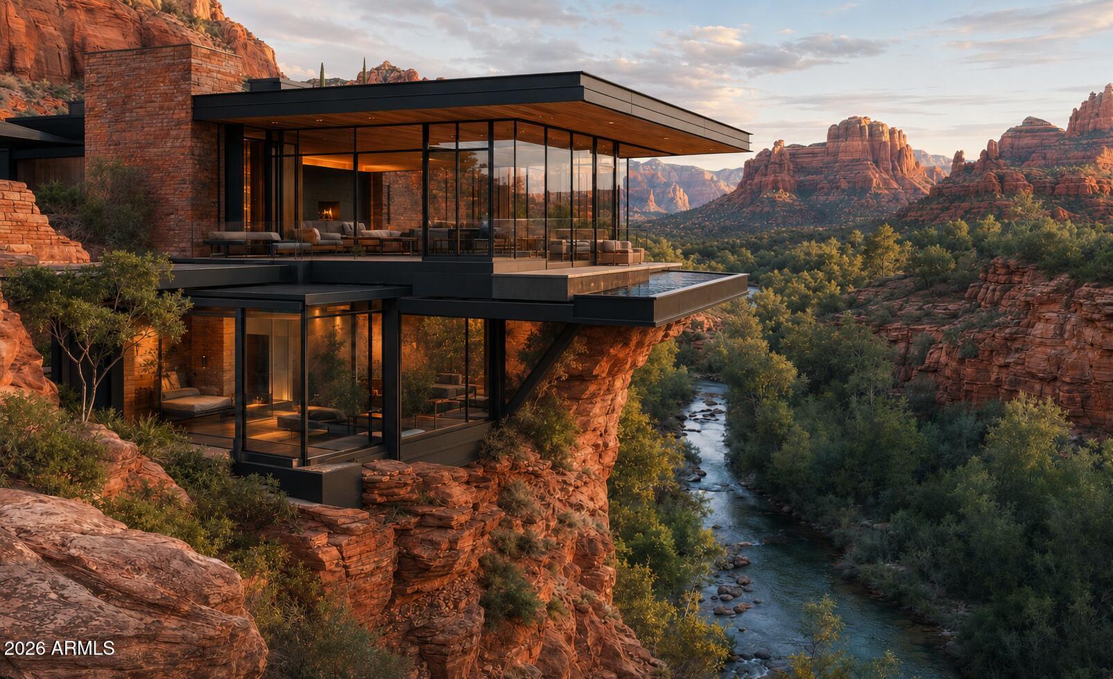 Spectacular to be built custom home in Sky Ridge Estates, Sedona's newest subdivision in the heart of Sedona. Beautiful panoramic-view hilltop lot on the ridge with North/East/South-facing views. Three en-suite masters. Short walk to the new town square, city park, and museums, Tlaquepaque, high-end shopping and dining, Los Abrigados Spa resort, restaurants, gym, lit tennis courts, and Oak Creek front park available for membership. Presently in design(rendering and floor plans only) stage to break ground after completion of roads and utilities, currently underway. The lot alone is 895,000. This is a residence club lot, meaning within a gated, secured subdivision with adjoining clubhouse/CCRC continuing care retirement community, and anti-aging spa(not yet approved)and amenities, offering 5 star property management(not airbnb), room service, 24 hr security  etc. Very quiet and secluded, yet in the heart of Sedona, with a 10 walkability score.

Below-Market Pricing: Secure your slice of paradise with lots starting at just $549,000. 

Build Your Dream: Opt for our innovative, eco-friendly landscape homes featuring rustic contemporary design, metal, and ceiling-to-floor glass, designed for efficiency and elegance. Cantilevered on pillars vs See renderings under the photo tab.

Unparalleled Views, Privacy, very quiet & secluded:

19 Exclusive Lots: Each lot, ranging from half to three-quarters of an acre, offers breathtaking panoramic views along a serene ridge down and through a hidden canyon.

Investment & Lifestyle Flexibility: Residence club
Luxury Living Redefined: Sky Ridge Estates isn't just a place to live; it's a lifestyle. This 5-star resort community offers:
*Private Club & Fine Dining (room service): Experience culinary delights without leaving the comfort of your community.
*Wellness & Leisure: State-of-the-art anti-aging spa, fully-equipped gym, yoga studio, indoor climate-controlled pickleball court, and a golf simulator.
*Concierge & Transport: Enjoy the convenience of concierge services, a Mercedes limo van for all your travel needs, and 24-hour security guard and cameras.
*Resort-Style Property Management: Travel a lot? 2nd Home? On-site property management is available.

*Infrastructure is underway, and roads and utilities are being installed. The clubhouse and gate are pending approval.

Collaborate with our top architect and builder to bring your vision to life. Contact us for more details on this unique opportunity.

Look under photos and website for home renderings and drone footage of each lot. Don't miss out on this chance to invest in a lifestyle of luxury and tranquility at Sky Ridge Estates.
The lot is 995,000. 
Most recently sold lot comp lots in residence clubs);
1.)60 Indian head lane .54 acre lot 1/15/2024 sold for 1,250,000.
2.)170 HIDDEN MEADOW DR 7, 1.3-acre lot 3/26/2025 sold for 3,100,000
3.)75 PASEO DEL INEZ 7; 81-acre lot 1/13/2026 sold for 1,350,000.
*Gates and clubhouse pending approval, clubhouse is adjoining /not part of subdivision.