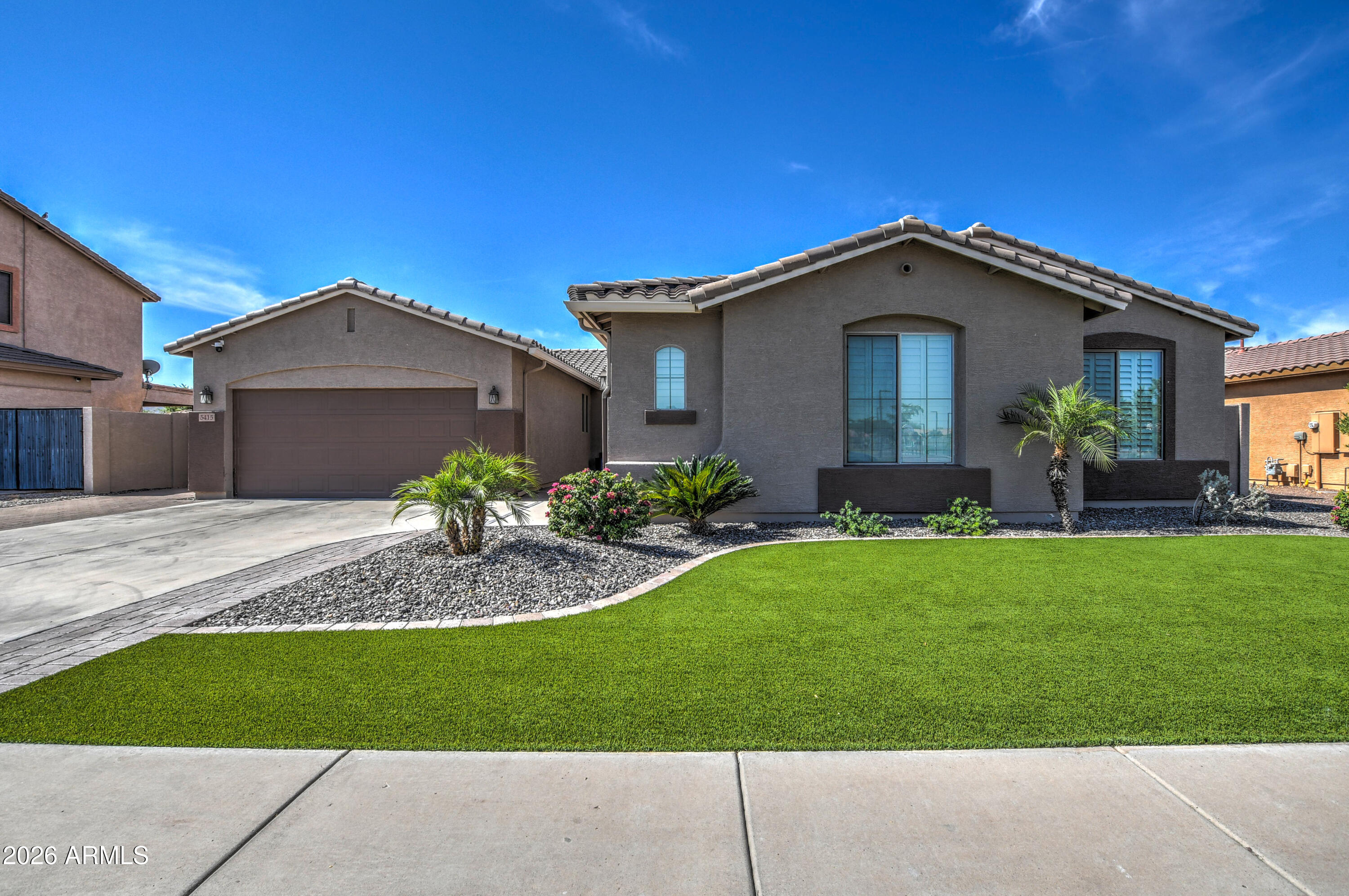 Not just updated, reimagined: single-level home featuring a highly desirable split floor plan and an impressive list of upgrades throughout. From the moment you arrive, you'll appreciate the pride of ownership and attention to detail that make this property truly stand out.

The stunning remodeled kitchen serves as the heart of the home, showcasing gorgeous Denali quartzite countertops, custom cabinetry with an abundance of drawer storage, updated appliances, designer finishes, and a spacious island perfect for entertaining. The recently remodeled primary bathroom offers a spa-like retreat with a large walk-in shower, modern tile work, dual vanities, and upscale finishes. Major system improvements provide peace of mind, including high-efficiency Trane 18-SEER HVAC systems, a tankless water heater, whole-house water filtration system, and epoxy-coated floors in both garages. Additional upgrades include plantation shutters, updated flooring, and numerous thoughtful enhancements throughout the home.

Step outside to enjoy the resort-style backyard featuring an expansive covered patio, custom gazebo gathering area, built-in KitchenAid propane grill, mature landscaping, and plenty of room to relax or entertain. Exterior improvements also include fresh paint and an attractive front yard refresh with artificial turf for low-maintenance curb appeal.

This home has been meticulously maintained and thoughtfully upgraded at every turn. Bring your most discerning buyers--they are sure to be impressed.