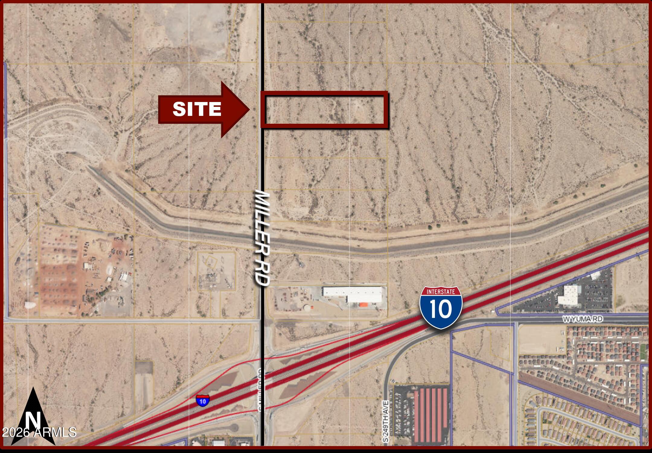 Immediate access off I-10 from the Miller Road traffic interchange.  * Buckeye has been the fastest growing city for the past decade with a current population of 125,000. * Abundant labor force. * Easy access to Southern California via I-10.
