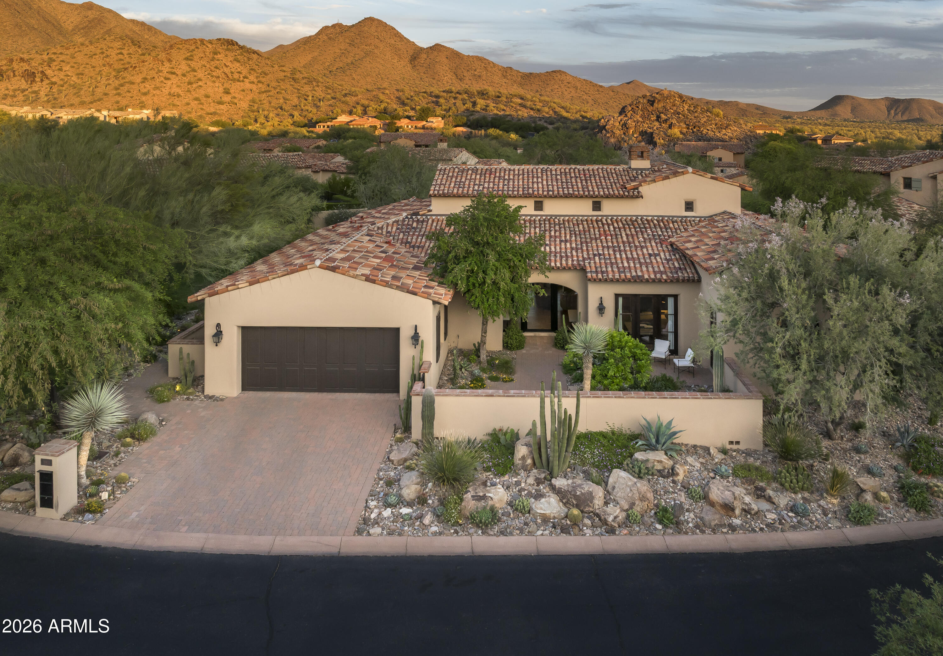 GOLF MEMBERSHIP TRANSFER IS AVAILABLE.
Ideally located in the prestigious Horseshoe Canyon at Silverleaf, this charming single-level residence offers 3,693 square feet of beautifully designed living just moments from the Silverleaf Club, spa, and golf course. Thoughtfully reimagined for both comfort and entertaining, the home features three bedrooms, three-and-a-half baths, an oversized media room or office, and an open-concept kitchen and great room. This home is offered fully furnished. 
Expansive pocket doors in the great room frame unobstructed views of the McDowell Mountains, creating a seamless connection to the outdoors. The backyard is a private oasis, complete with a pool with swim jets, a striking outdoor fireplace, outdoor BBQ, lush landscaping, and a generous covered patio designed for year-round enjoyment. An additional indoor fireplace adds warmth and ambiance to the main living space. With a two-car garage and a highly desirable single-level layout, this residence embodies effortless desert living in one of Silverleaf's most sought-after enclaves.