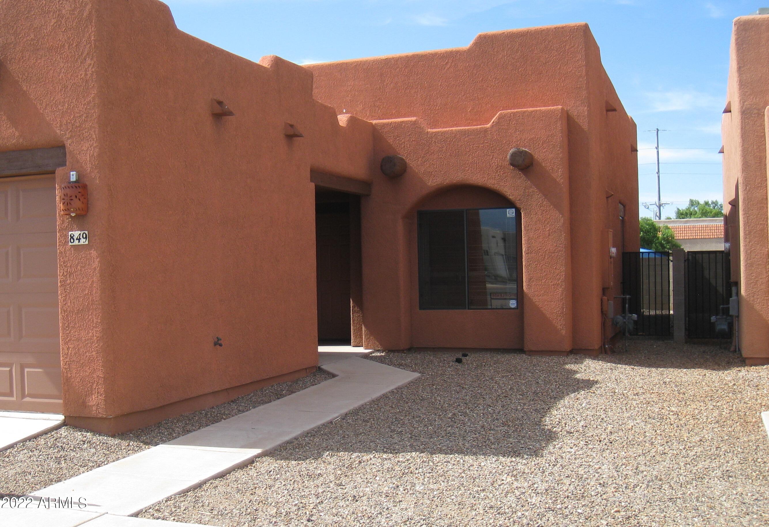 Nice two bedroom, 2 bath home. Two car garage . Central AC and heating. Well maintained. Centerally located, with easy access to Ft Huachuca.
