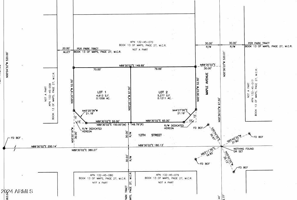 PARK TRACT - Land