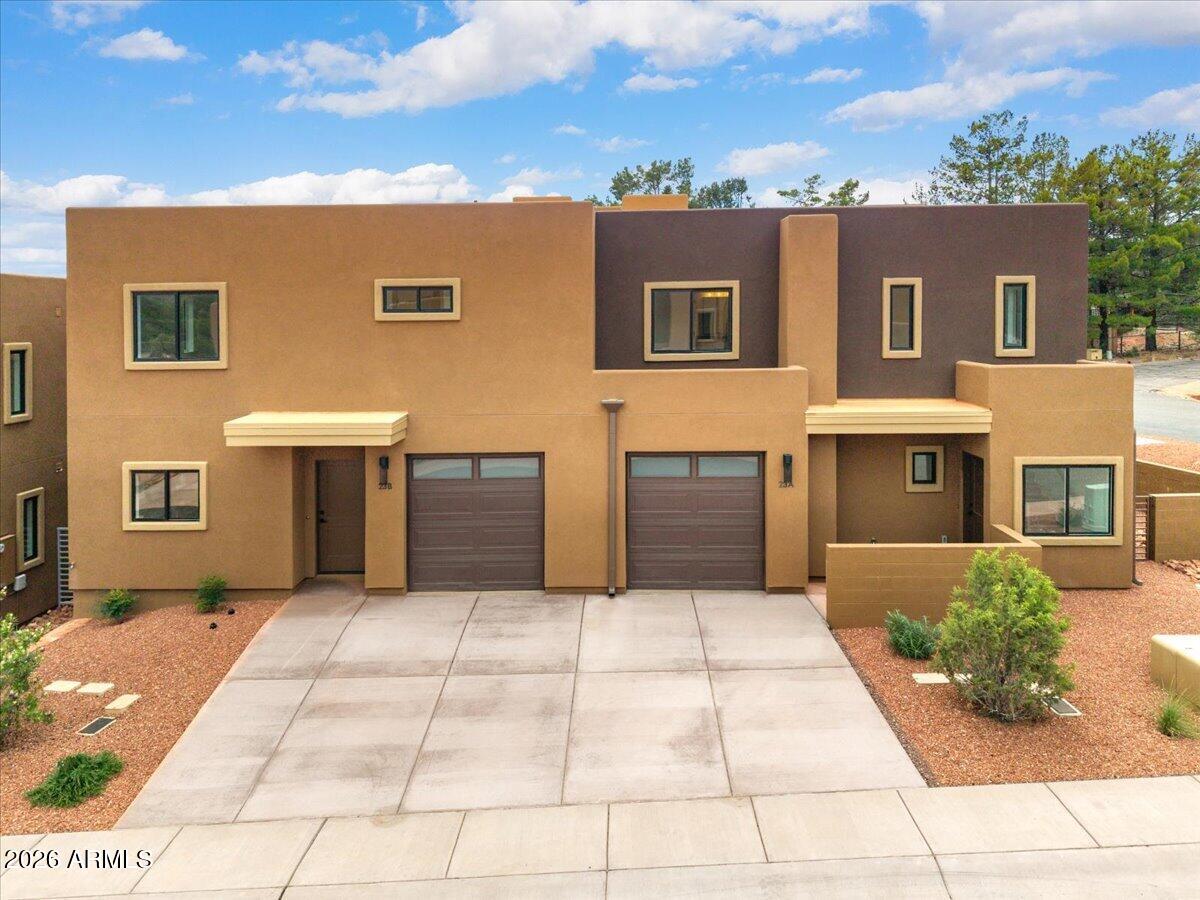 Introducing Velora, Sedona's newest townhome community featuring modern design in a prime location close to trails, restaurants & Red Rock attractions. These brand-new residences offer open layouts, designer finishes, granite counters, stainless steel appliances & private outdoor spaces to enjoy the Red Rock views. Four thoughtfully designed floor plans provide flexibility for a variety of lifestyles. Each home includes a single-car garage with EV charging & high-speed internet. With low-maintenance living, plus a pool & clubhouse, Velora offers a rare opportunity to own new construction in the heart of Sedona at this price point. Open Tuesday-Saturday, 10 AM-3 PM unless otherwise posted or scheduled appointments. We look forward to your visit and sharing all that Velora has to offer!