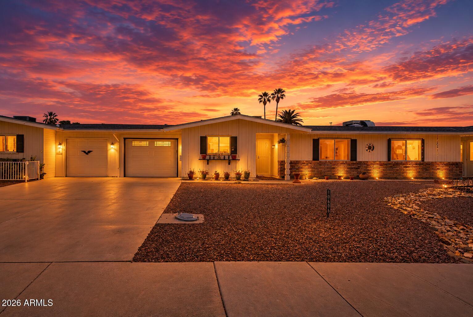 UPGRADED LIFESTYLE LIVING AWAITS! 

• $50K+ Custom Arizona Room Addition -- massive expanded living space with premium build quality
• A/C scrubber, purification system and ozone remover, coils cleaned
• New Roof and wood underlayment
• New A/C Condenser + Mini-Split in Arizona Room -- efficient, dual cooling systems
• Epoxy Flooring (Garage & Arizona Room) -- high-end, durable finish
• New Insulated Garage Door + Opener w/ Built-In Camera -- upgraded function, security & efficiency
• Upgraded electrical panel max service of 200 amps
• Extended garage (vehicle + golf cart space)
• Dual-pane tinted windows in rear, energy efficient screens
• Energy-efficient Gemini design (reduced sun exposure) " No popcorn ceilings
" Stone walk-in shower + vanity
" Raised comfort-height toilets (2025)
" Stainless steel appliances (2025)
" LG washer & dryer with steam (2025)
" Freshly painted baseboards & doors (2026)
" Outdoor refrigerator & chest freezer